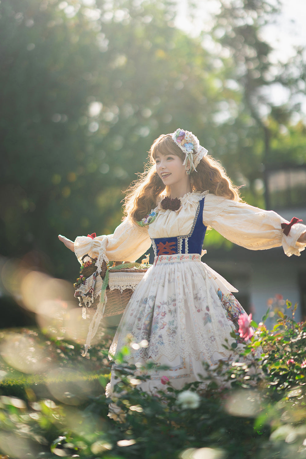 Miss Point - Rich Hymn - Lolita Bavarian Countryside Lace Embroidery Apron