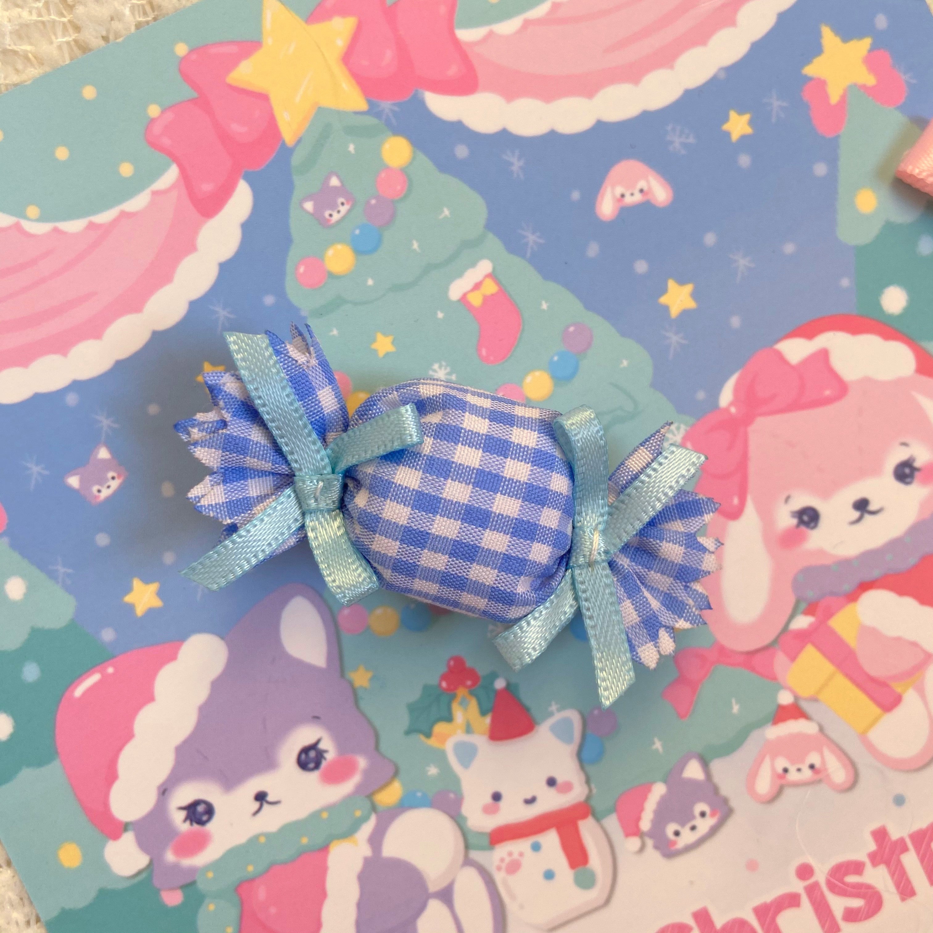 Bear Doll - Candy Color - Lolita Cute Candy-shape Headdress Accesory blue hairclips