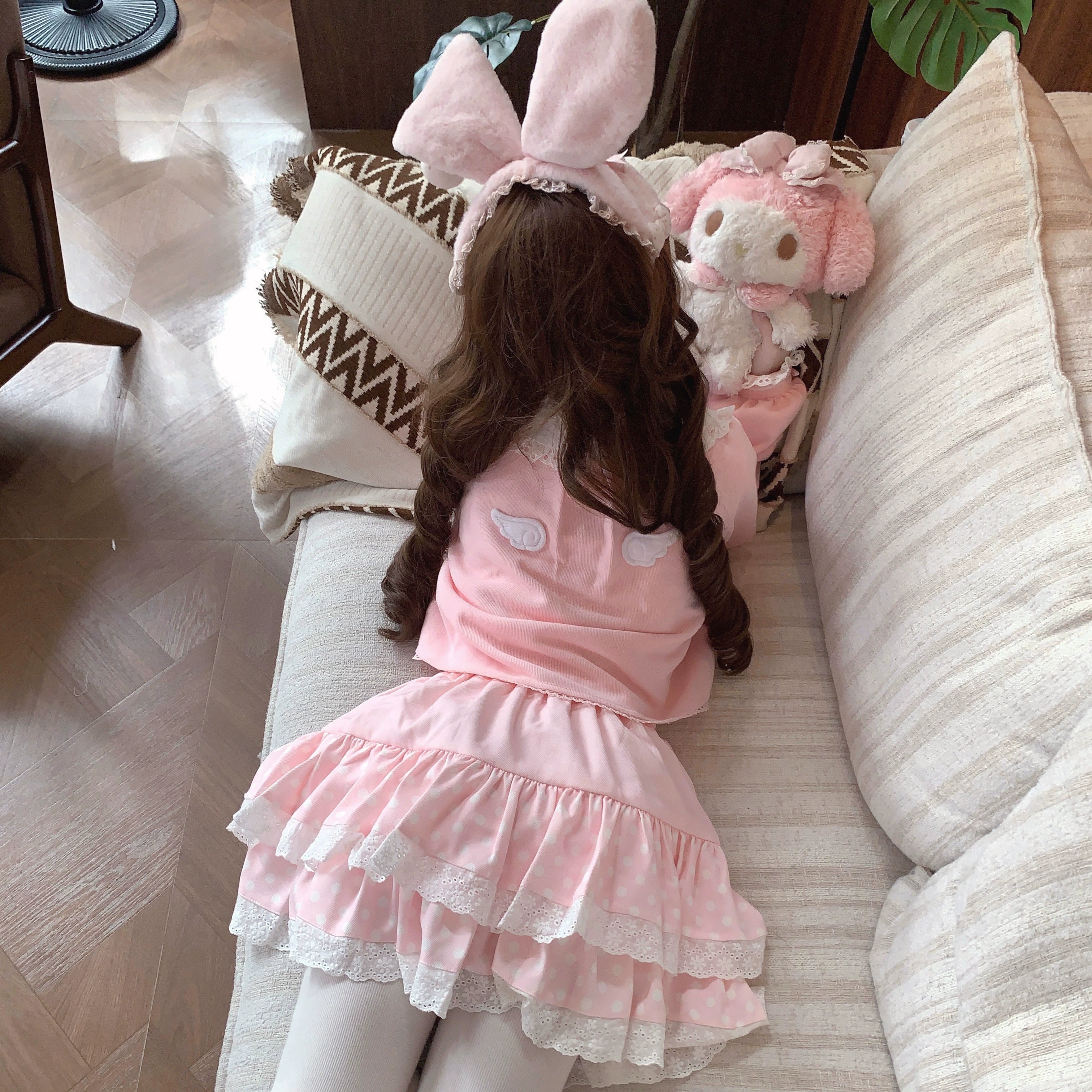 Sissy the shepherd - Dessert Paradise - Embroidered Kawaii Lolita Cardigan, Cotton knitted 44212:798775