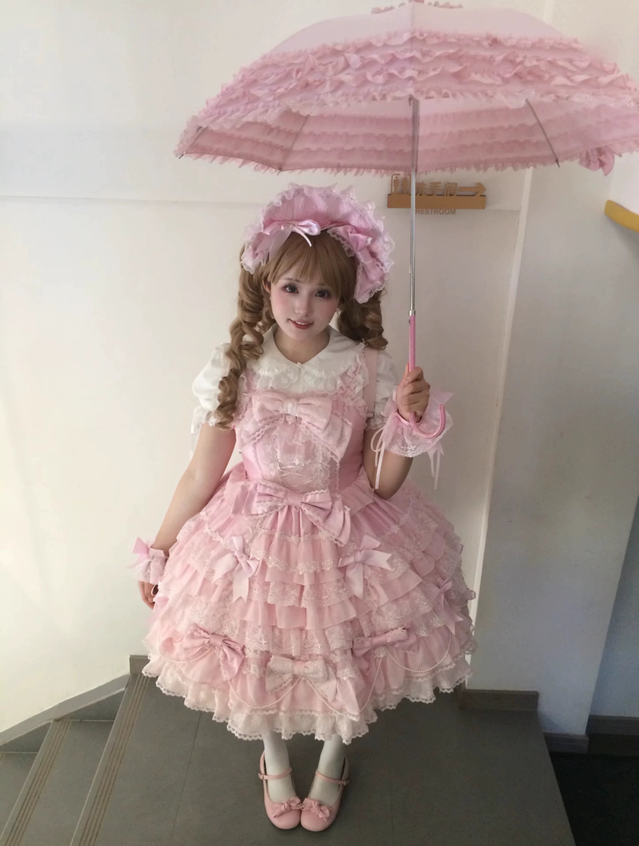 Cocoa Sweetheart - Love Descends - Wedding Lolita Jumper Dress, White Blouse