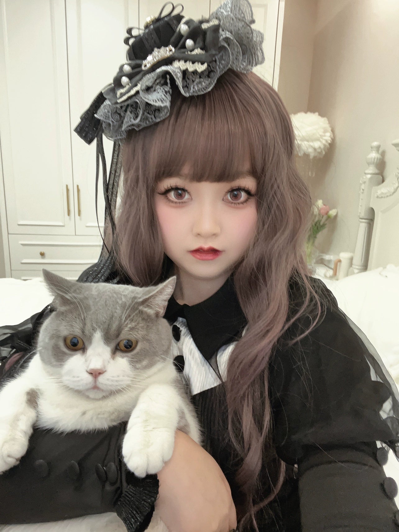 Cheese Cat~Sweet Lolita Cake Top Hat Handmade Lolita Accessory 40432:660158