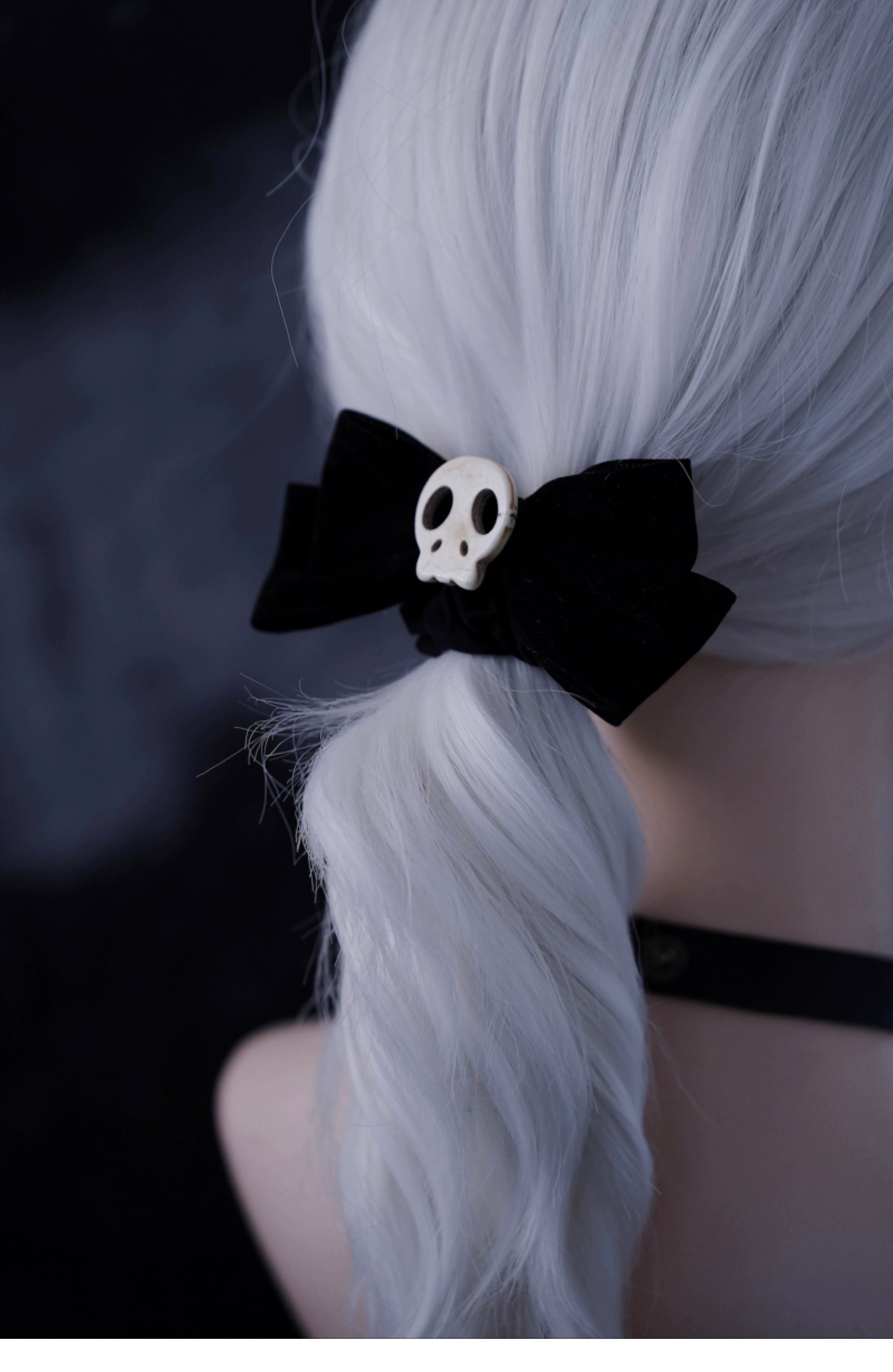 Strange Sugar~Gothic Hair Accessories Set Skulls Sharks Lolita Clips Headbands 36666:533264