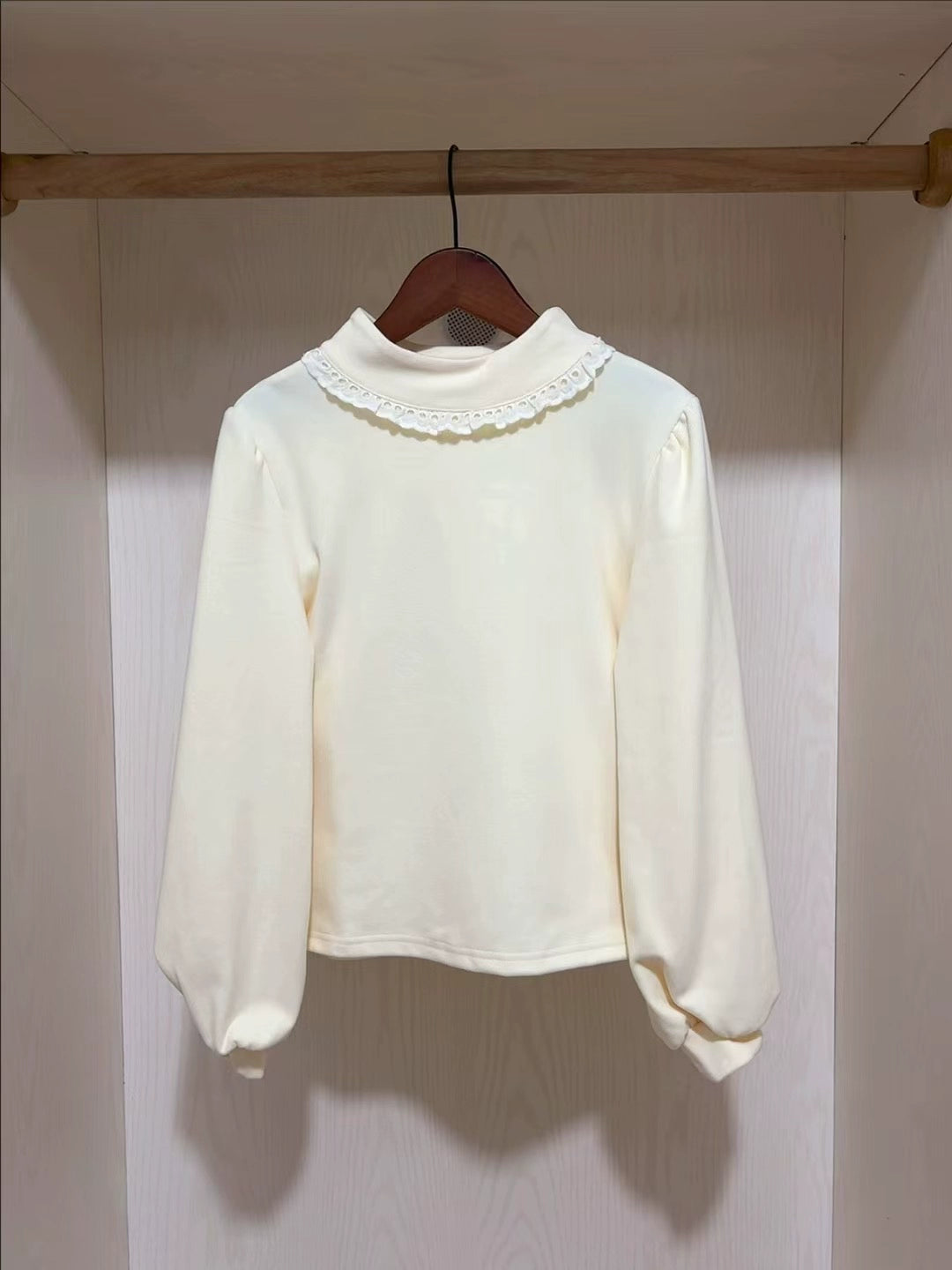 MeowMeow - Winter Lolita Top Autumn Winter Puff sleeve Innerwear S Milk Yellow