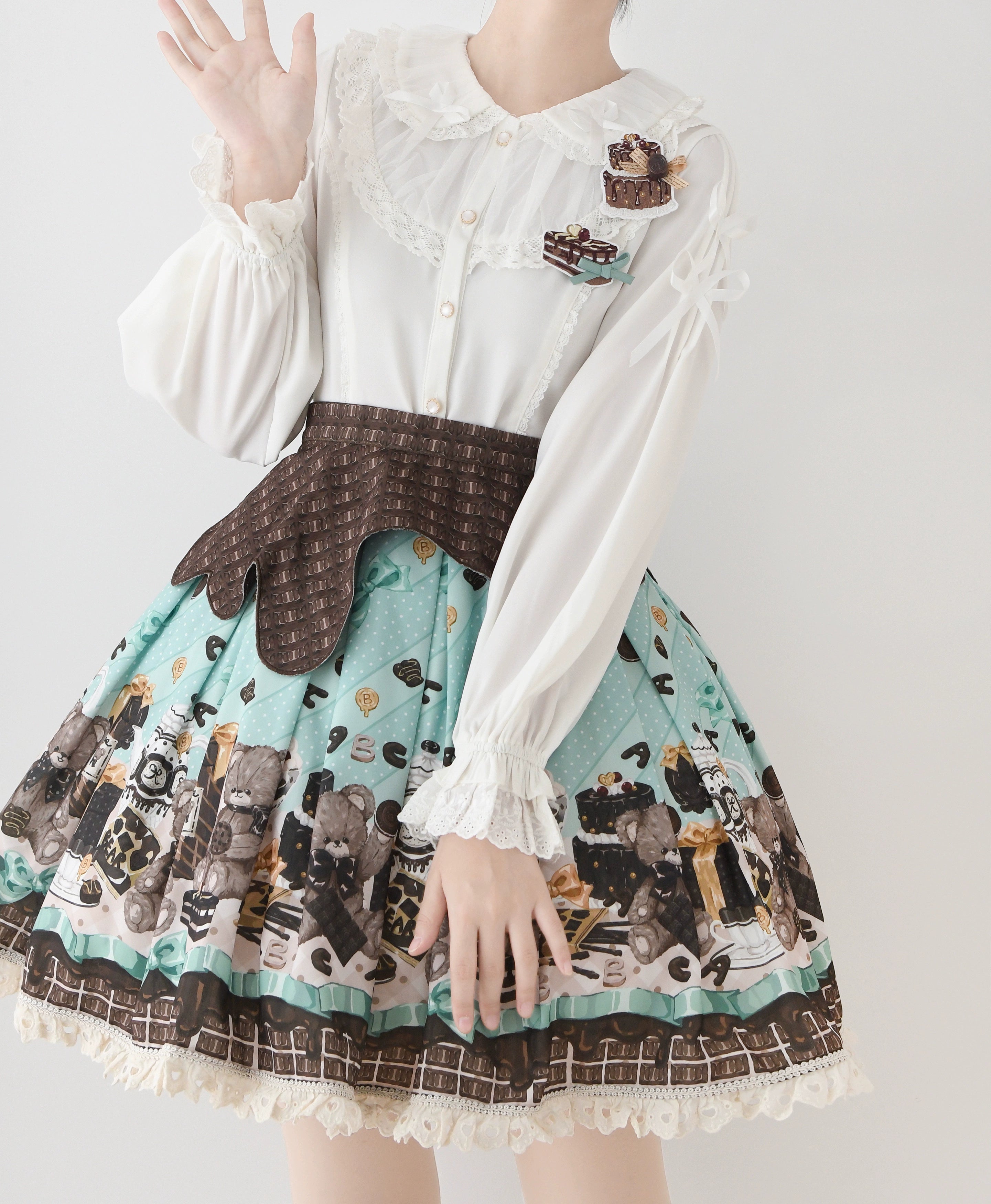 Sweet Lolita Blouse Peter Pan Collar Shirt 40828:753165