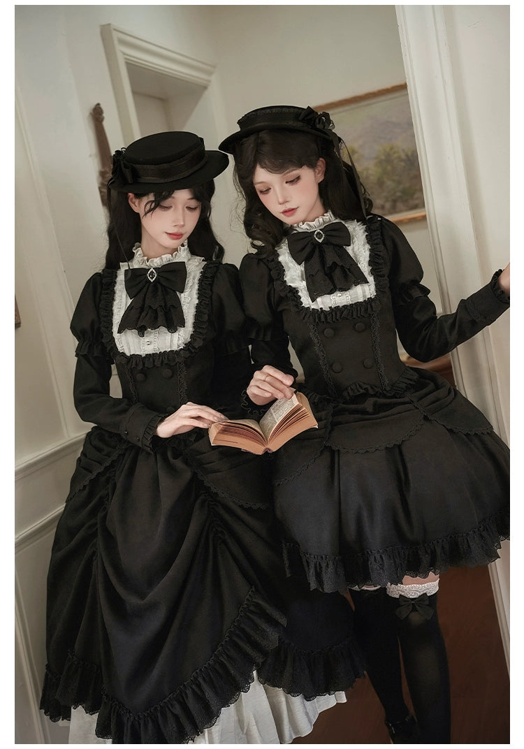 With PUJI - Fog City Time Difference - Classic Lolita SK & Blouse Suit 43989:790774