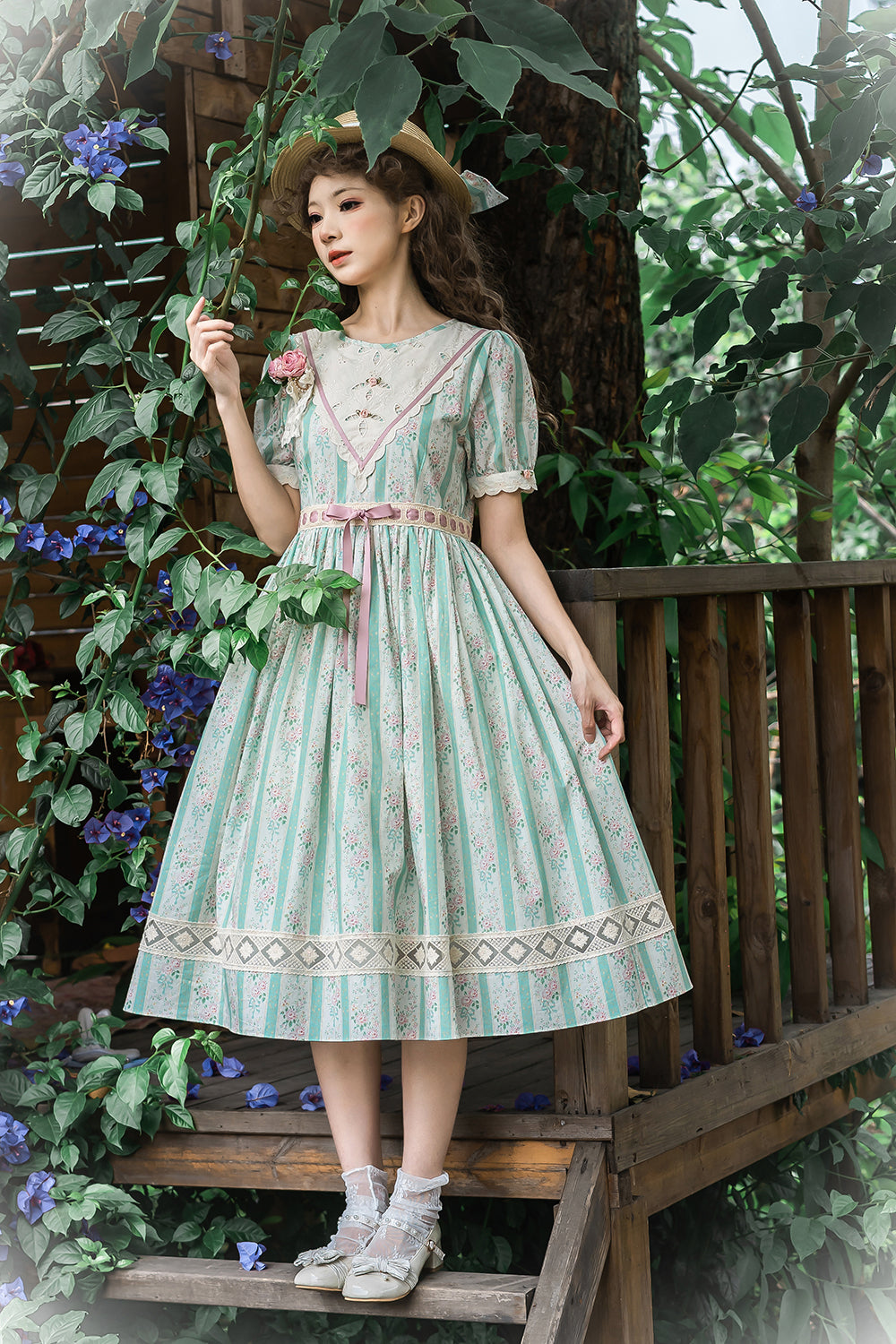 (Buyforme)Miss Point~Happy Summer Elegant Lolita Floral OP Dress