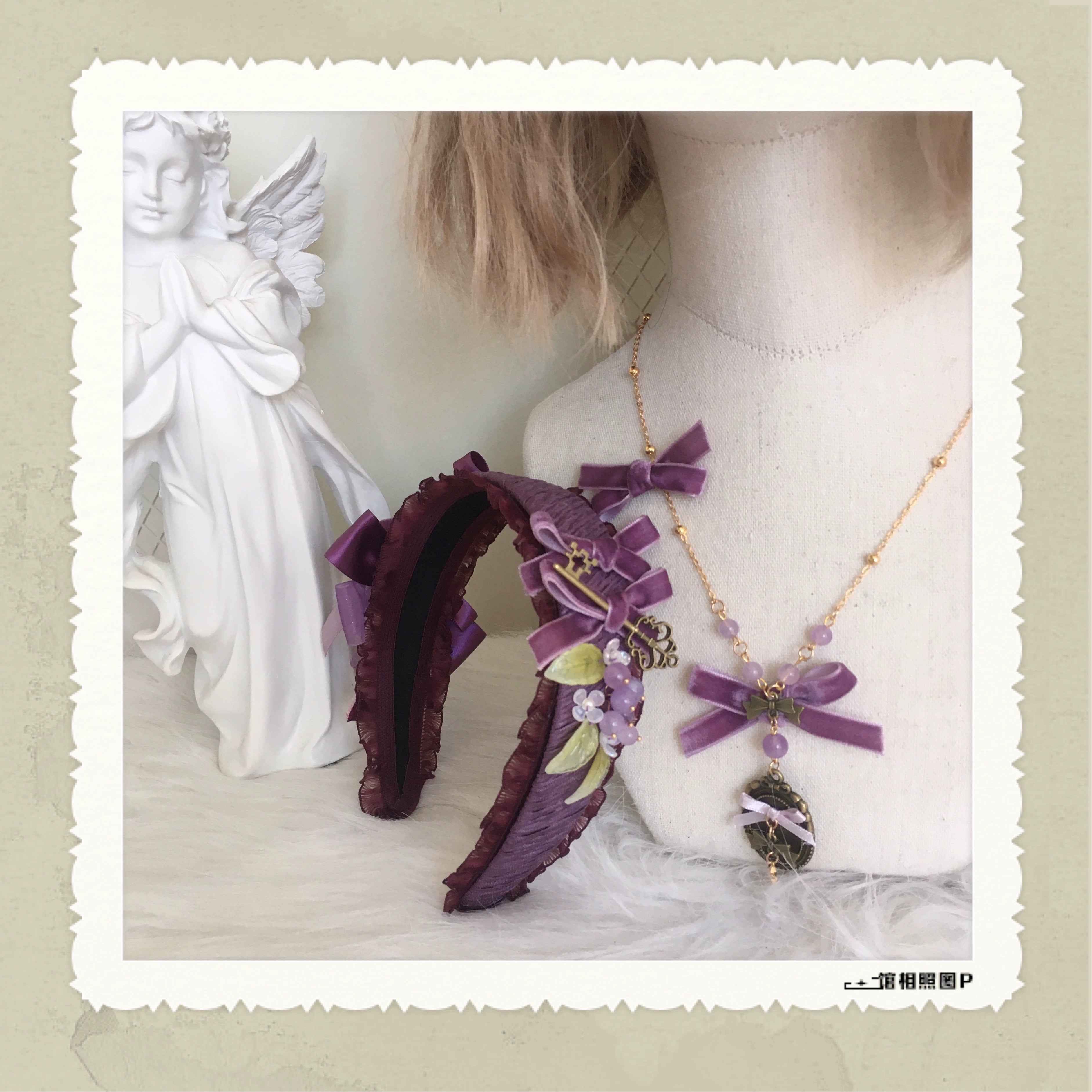 (Buyforme)Chestnut Lolita~Louvre Vineyard Accessory Hairband Retro Lolita KC 28850:323094