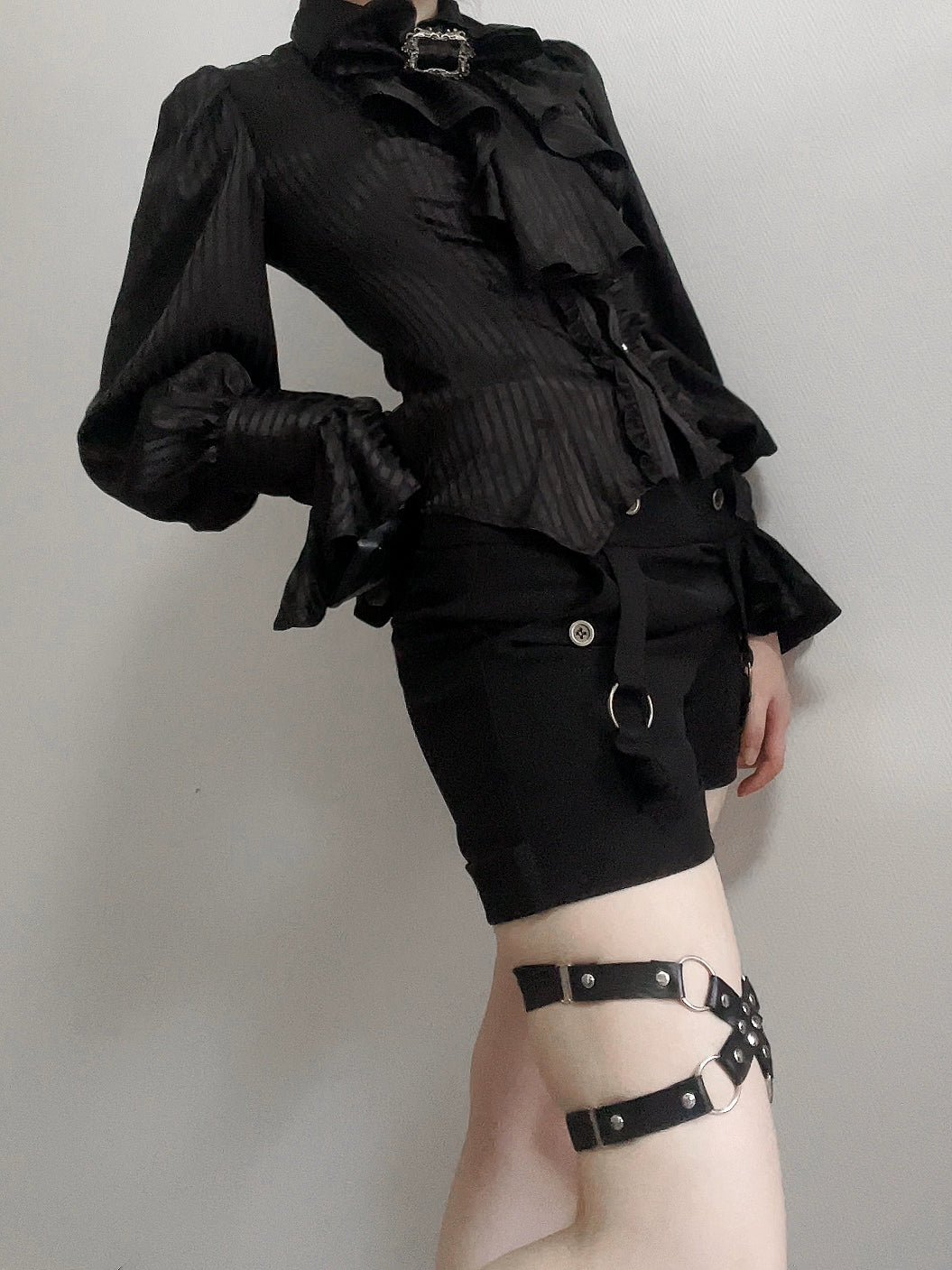 Gazing Galactic - Moonstone - Elegant Ouji Lolita Shirt Lolita Blouse Mutton Sleeve