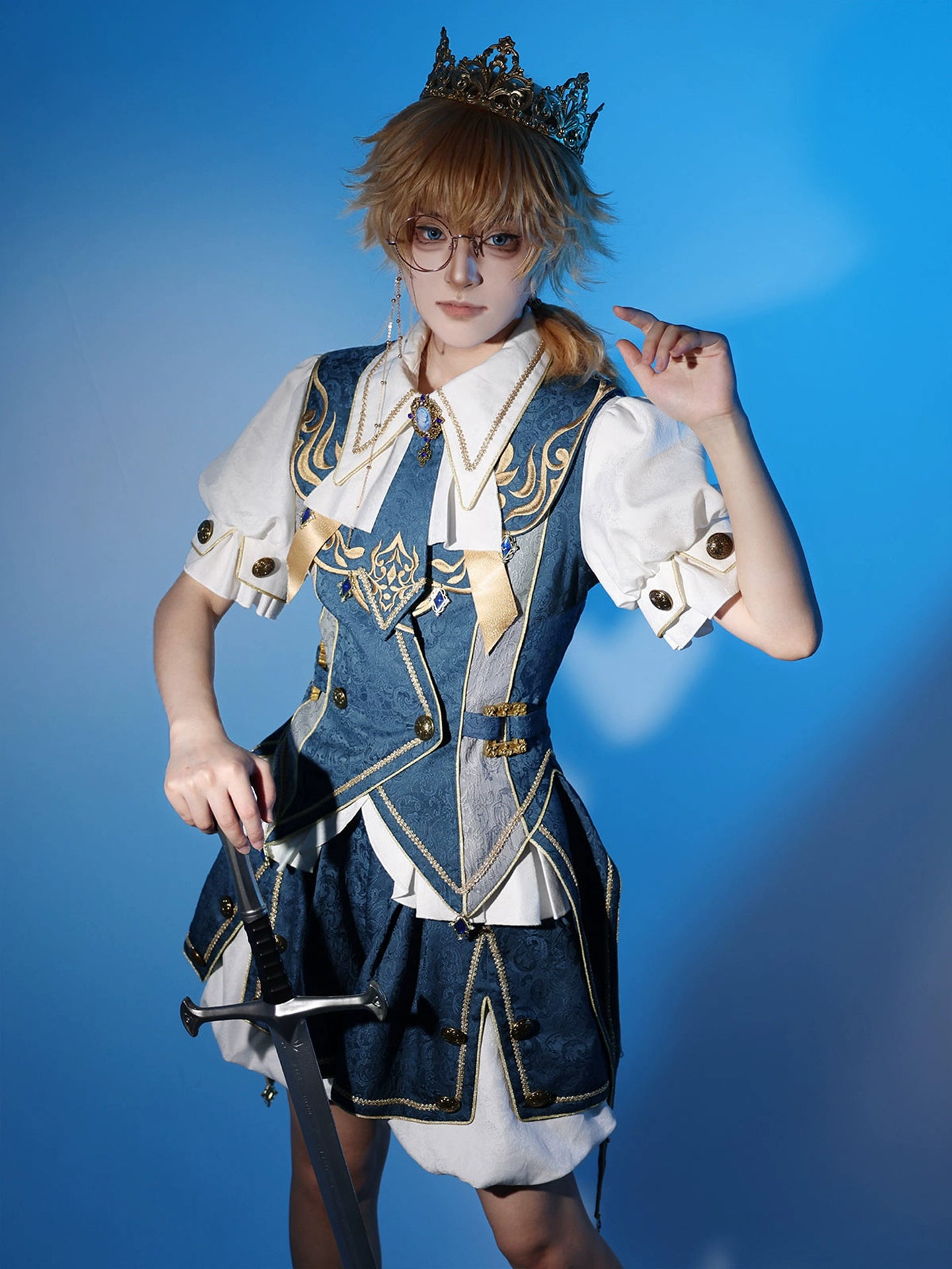 Your Princess - Contract Magic - Jacquard Ouji Lolita Vest Outfit 43708:784090