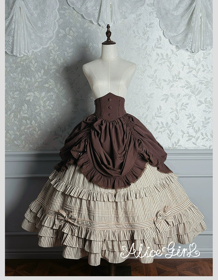Alice Girl - Duke of Victoria - Classic Lolita SK & Overskirt Set 44092:794930