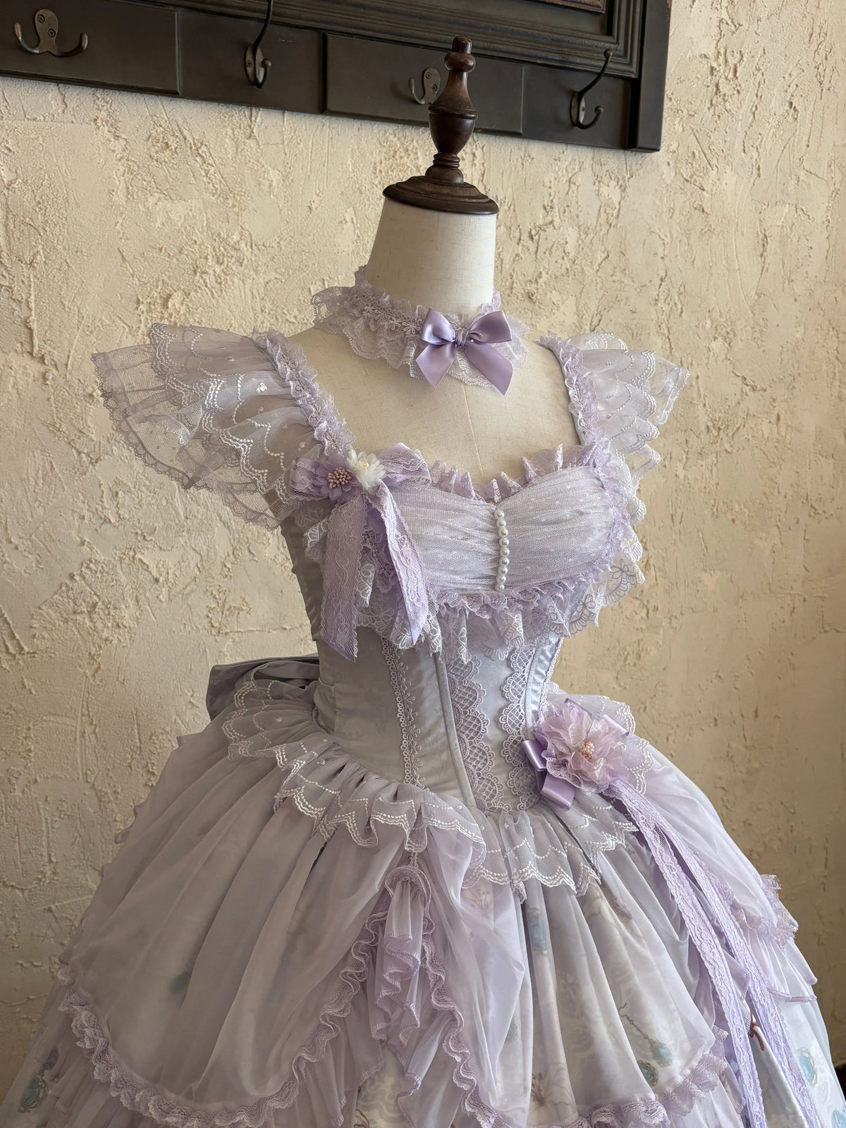 Lily Narrative - Classic Lolita JSK Dress Set, Lily Floral Print 46095:874880
