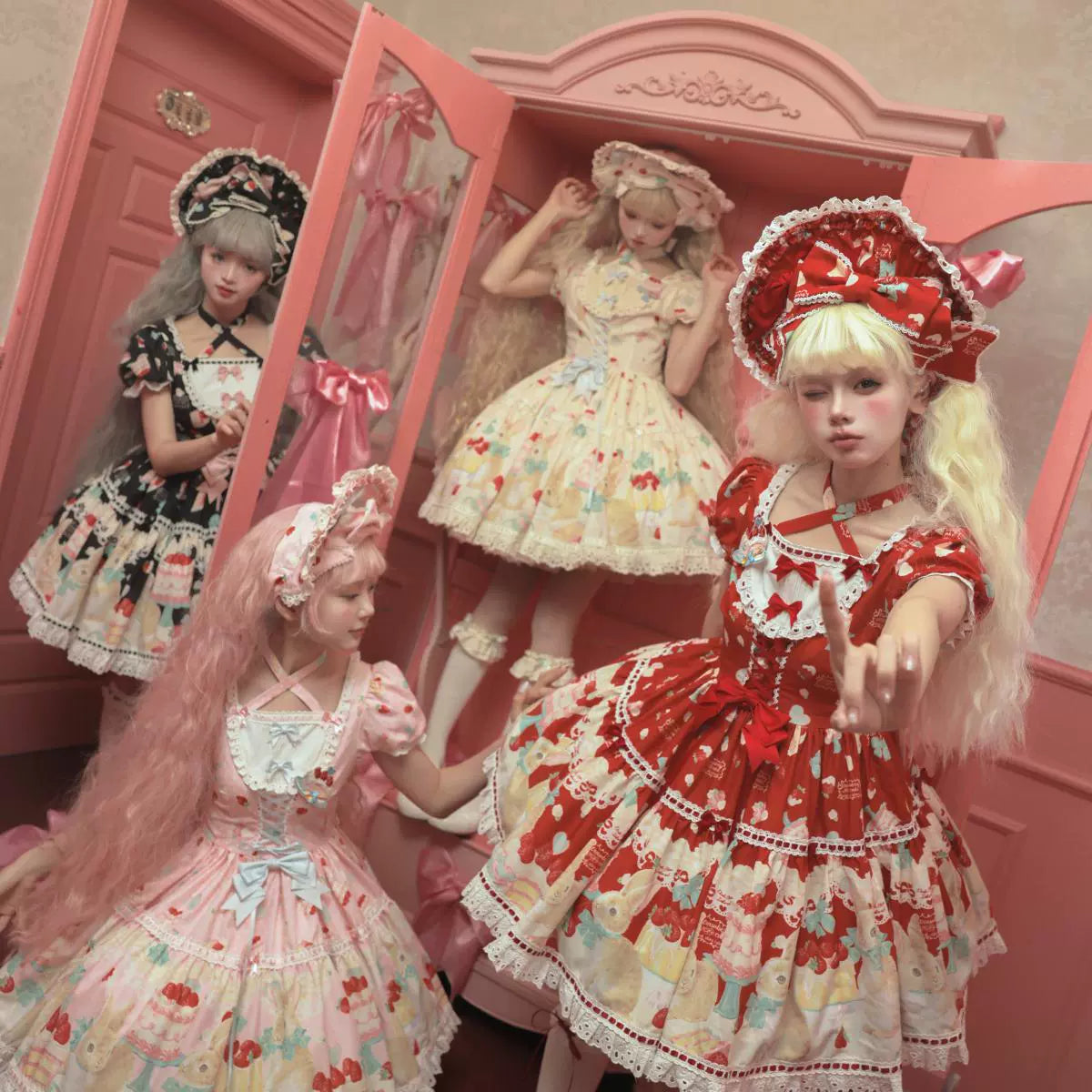 Dark Star Island - Honey Bunny Cake - Sweet Lolita JSK/OP/Strap SK/Shirt