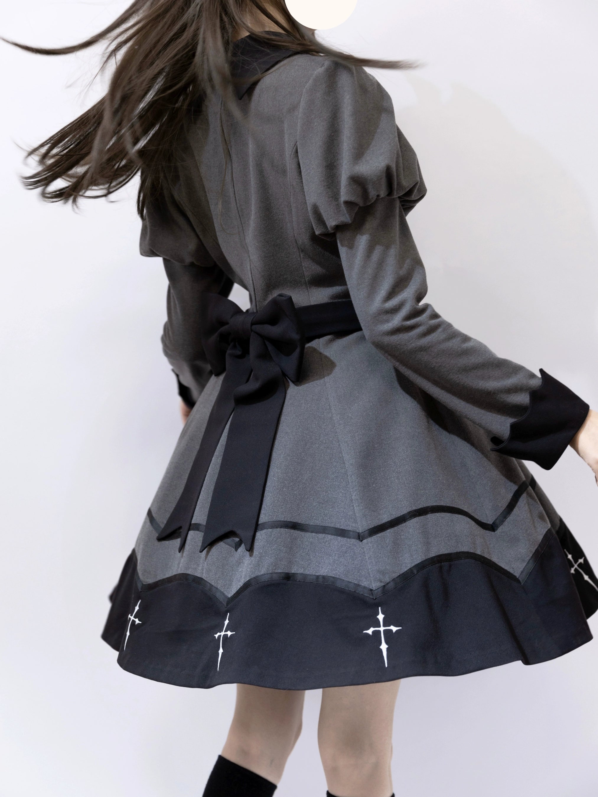 Polaris Lolita - Vampire Princess - Bat-Inspired Halloween Gothic Lolita OP Dress 43386:774882