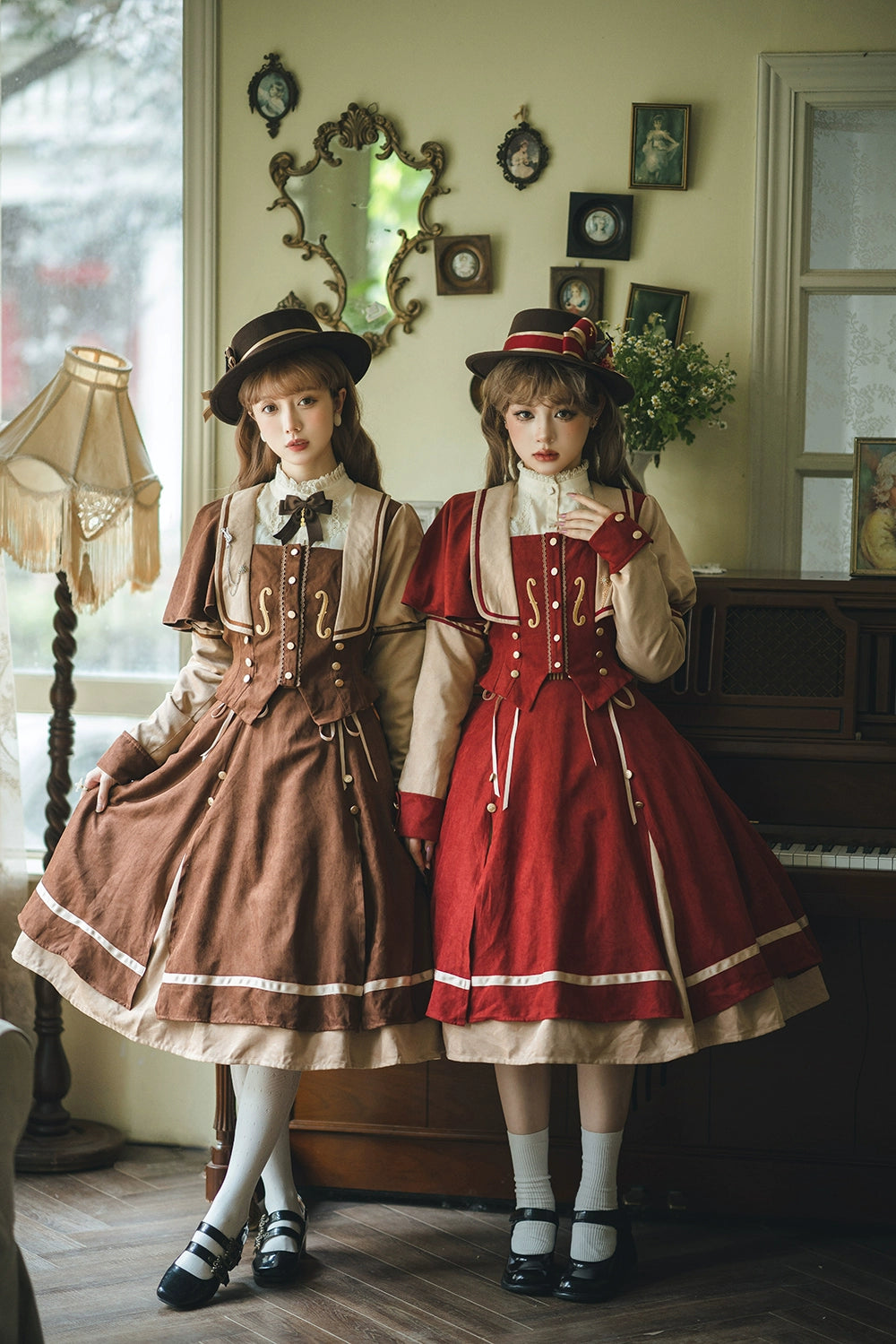 Miss Point~Golden Movement~Elegant Lolita Fishbone Skirt Customized 32242:381378