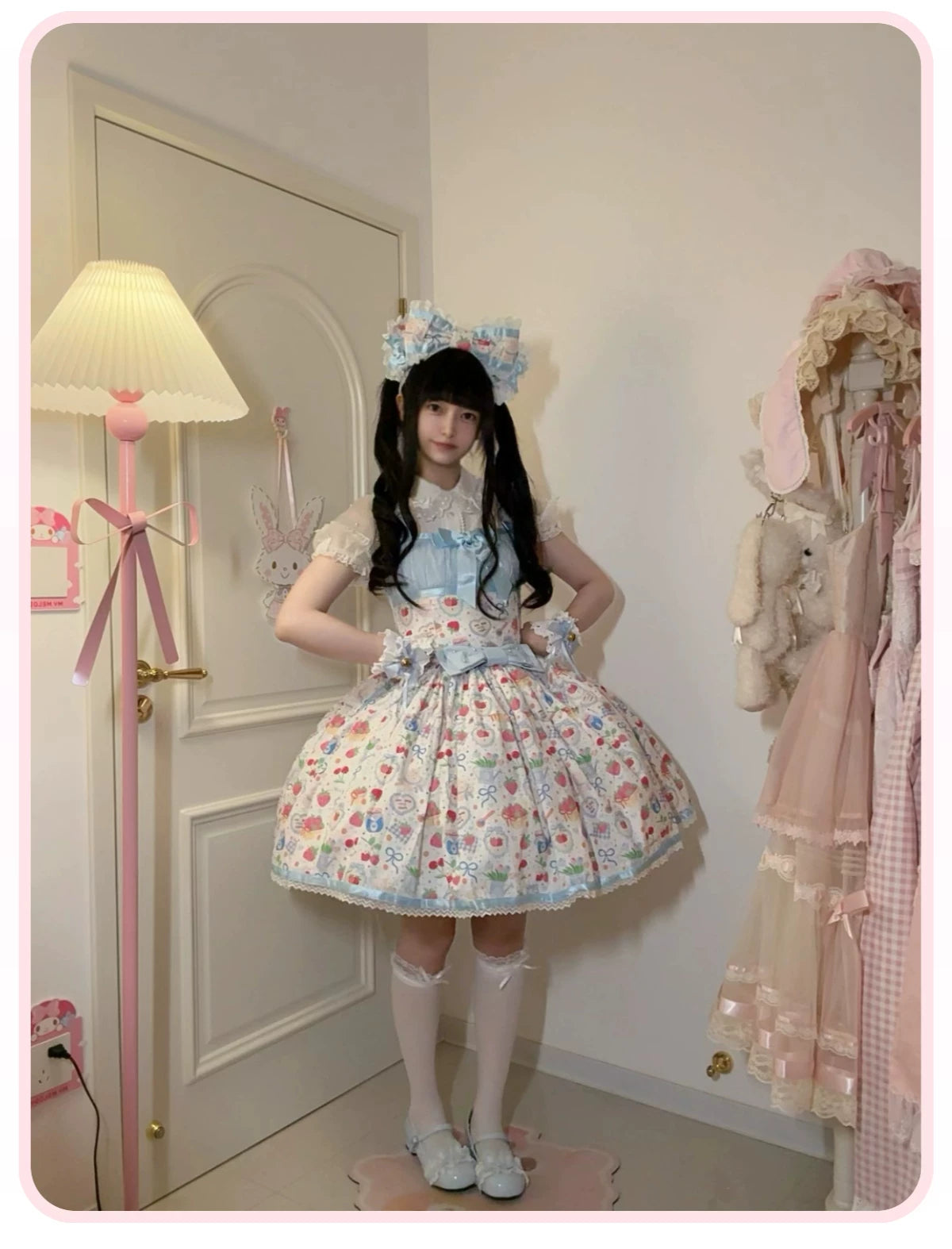 Fruit Hard Candy - Cotton Old School Lolita Candy Printed OP & JSK Dress (L M S XL) 45536:853636