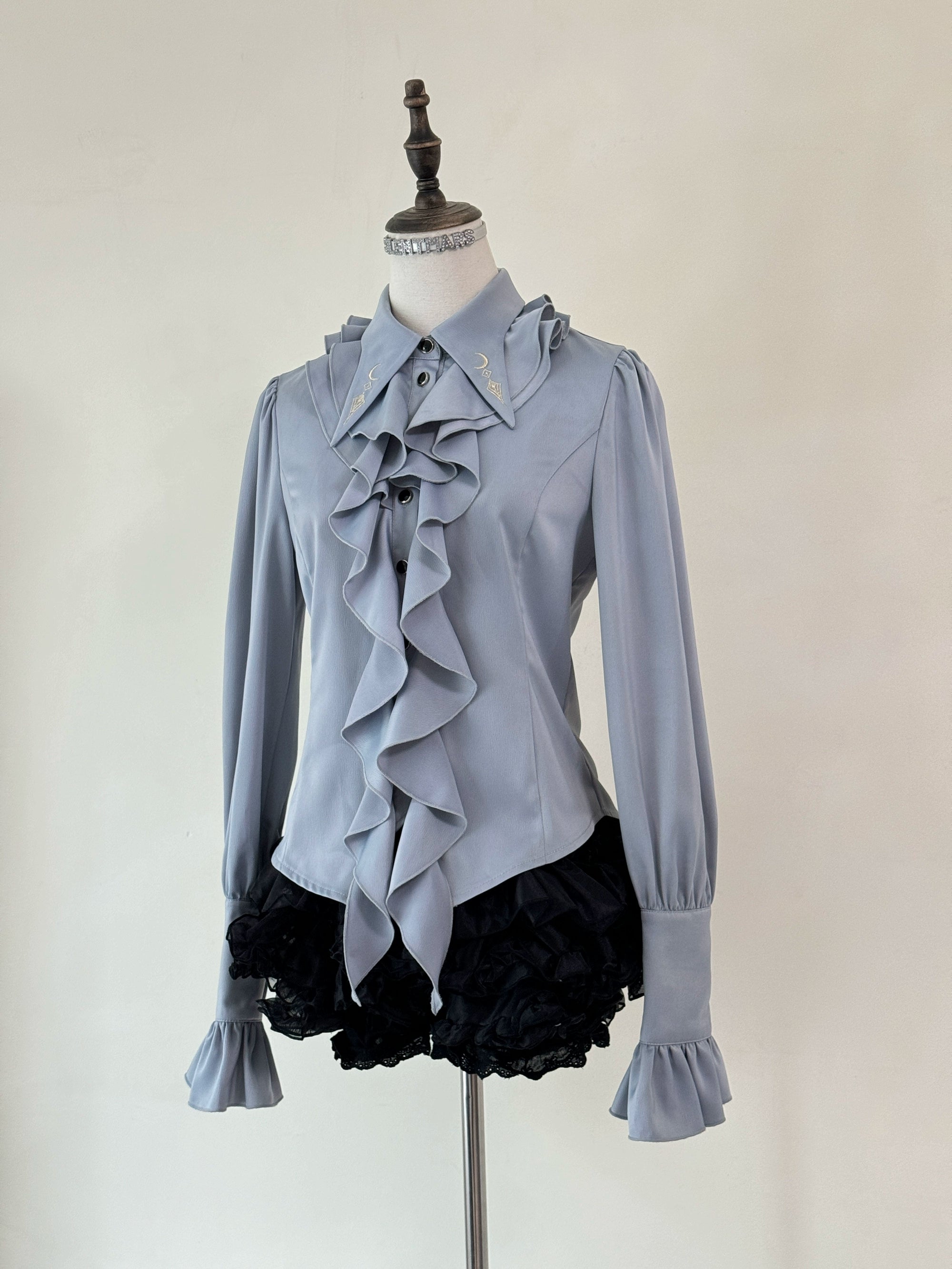 SilentMars~Fallen Moon Rule~Military Lolita Shirt Set Retro Knight Style Blouse (2XL L M S XL) 41196:687396
