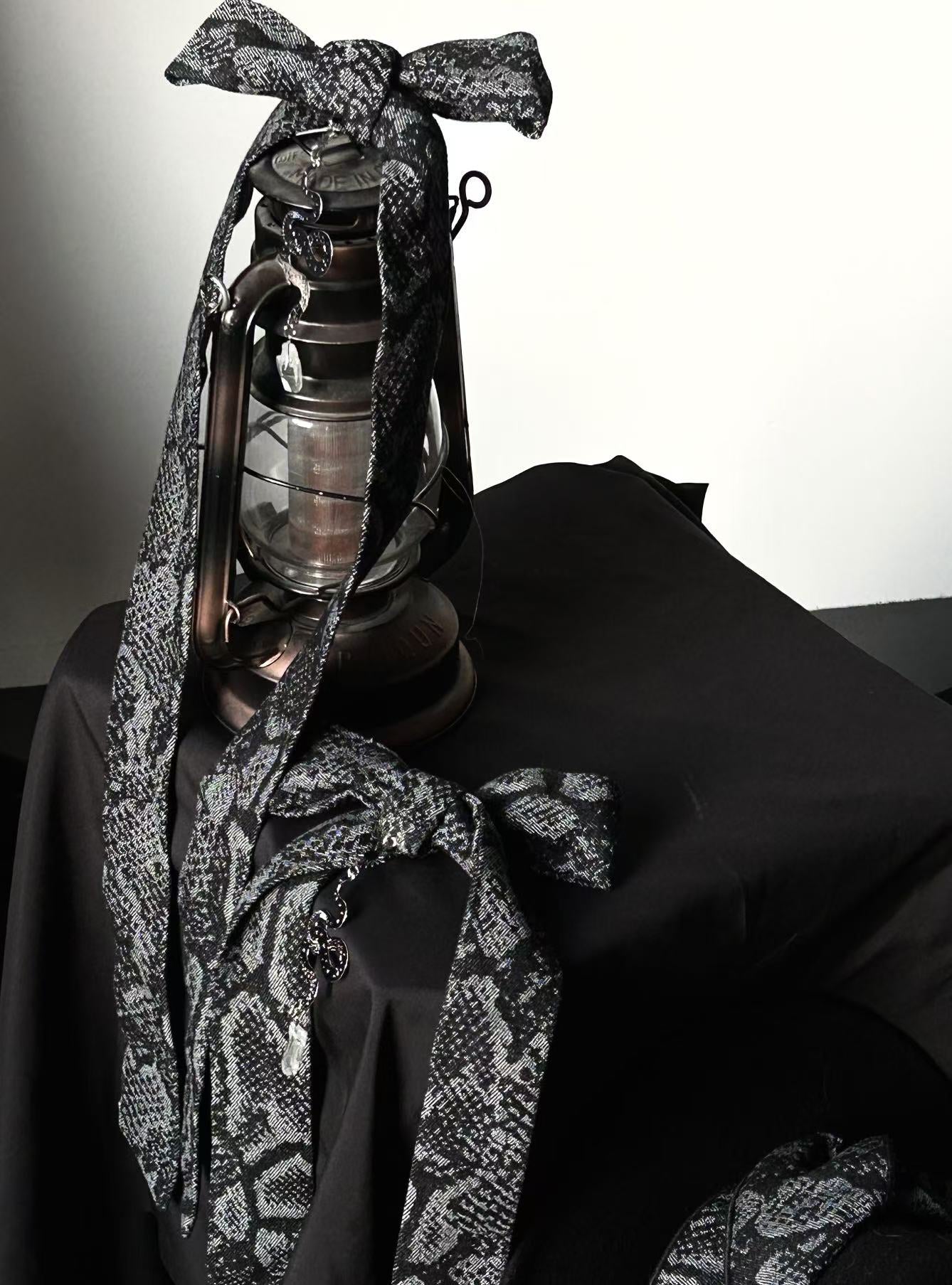 ZJstory~Dragon Bone Cemetery~Gothic Lolita JSK Set with Dragon and Snake Skeleton Embroidery (F L M S) 42699:749811