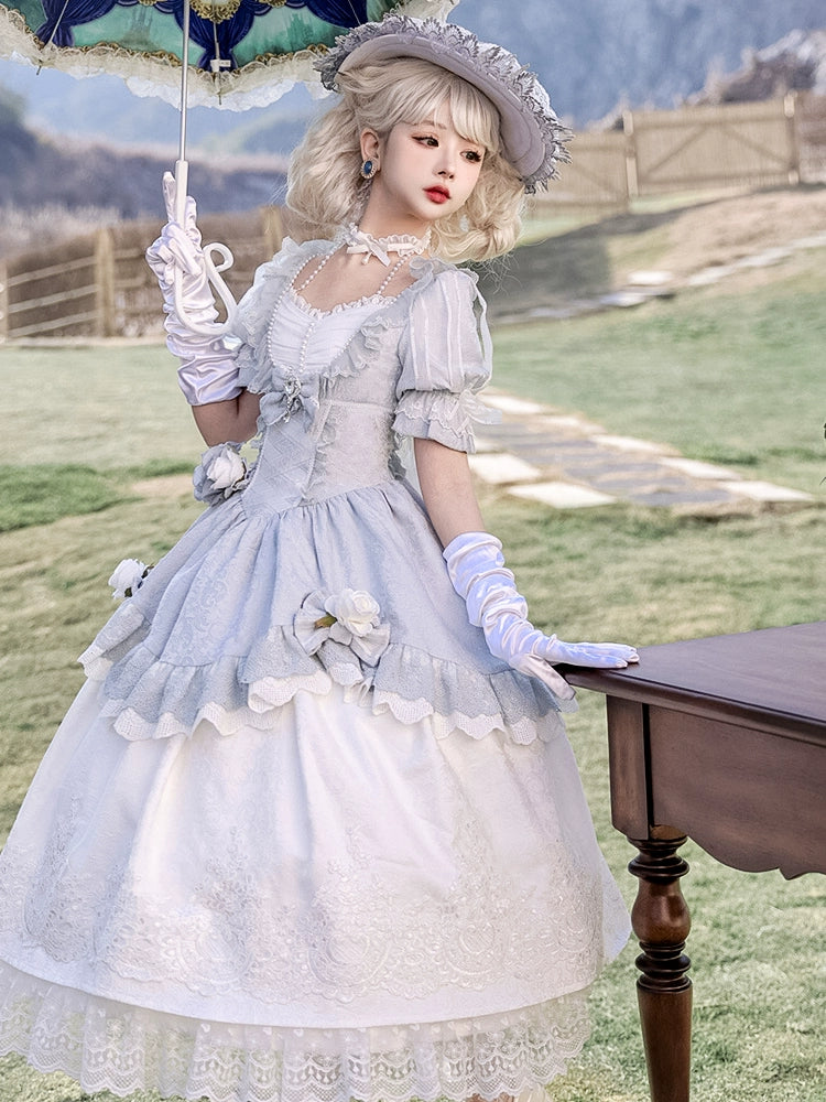 Rose Island - Fairytale Dance - Princess Lolita OP Halter Neckline Dress
