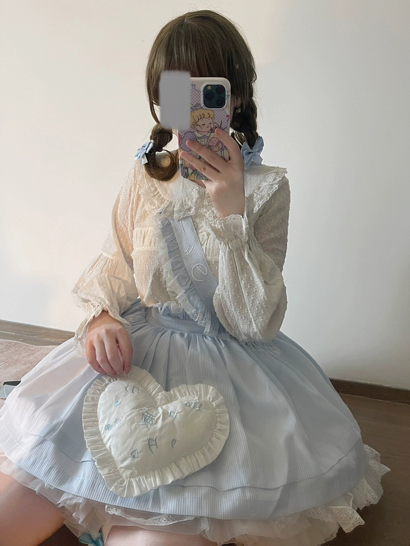 MIST - Tianmi - Sweet Lolita Blouse Long Sleeve Doll Collar Thin Shirt