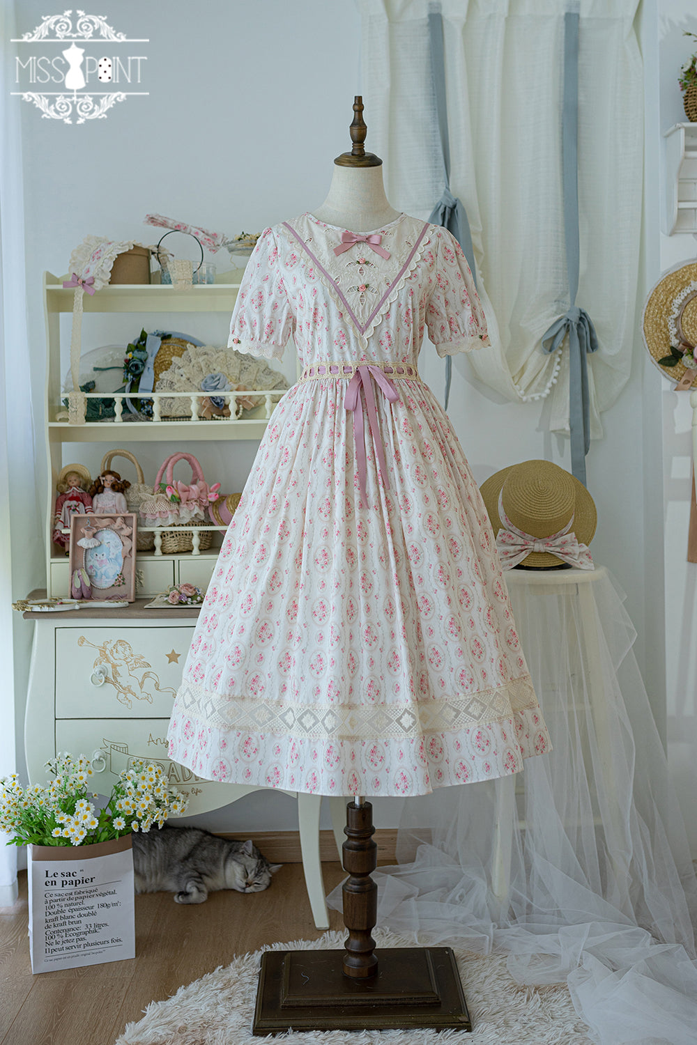 (Buyforme)Miss Point~Happy Summer Elegant Lolita Floral OP Dress