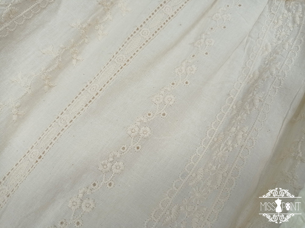 Miss Point~Rich Hymn~Lolita Bavarian Cotton Embroidered Blouse 20864:289274