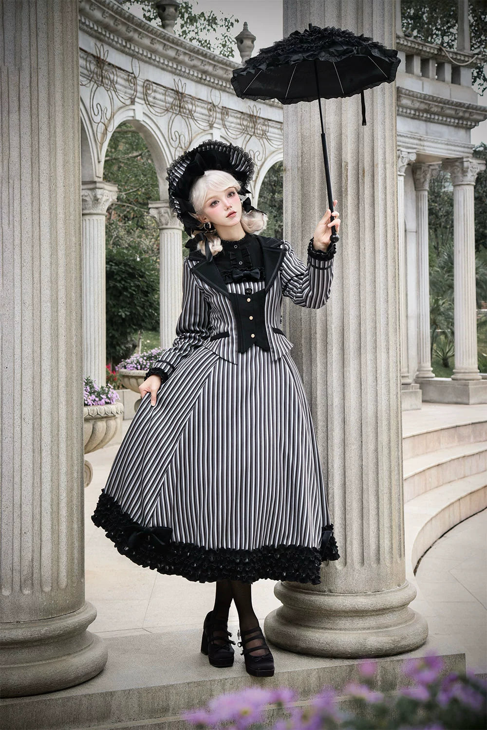 Miss Point - Classic Lolita JSK Customized Stripe Lolita Dress 40842:681050