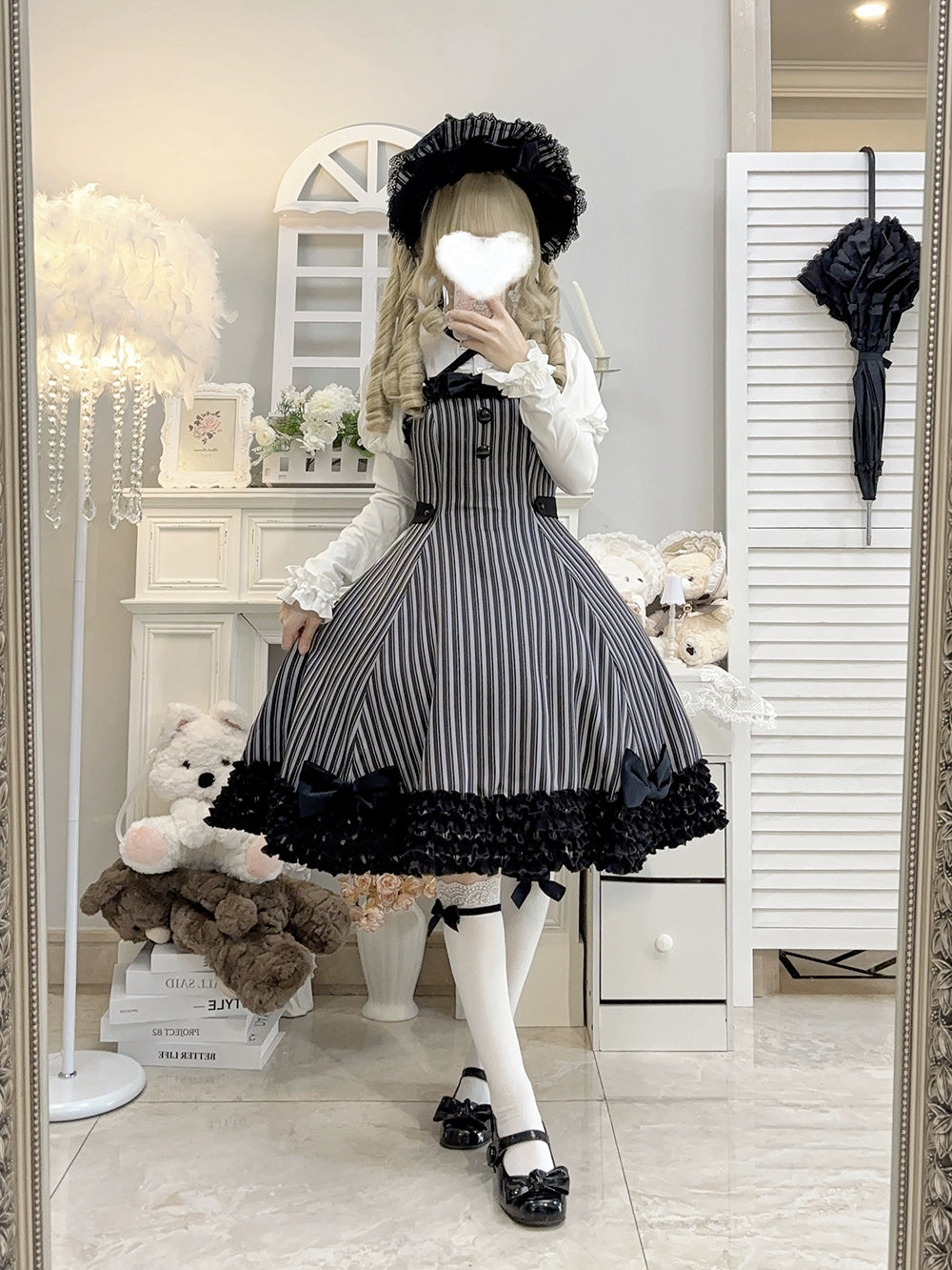 Miss Point - Classic Lolita JSK Customized Stripe Lolita Dress 40842:681052