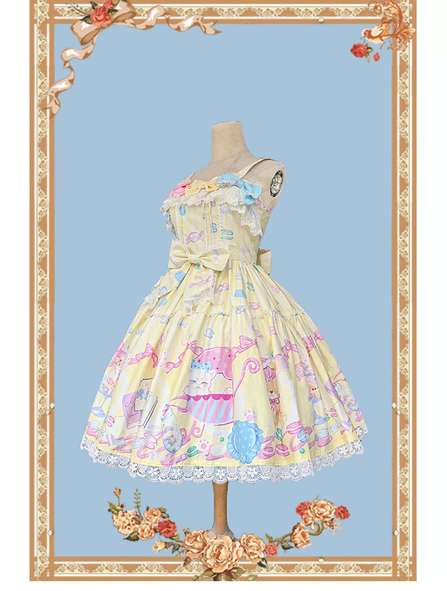 Infanta - Macaron Dolly House - Sweet Lolita JSK Dress, Animal Print