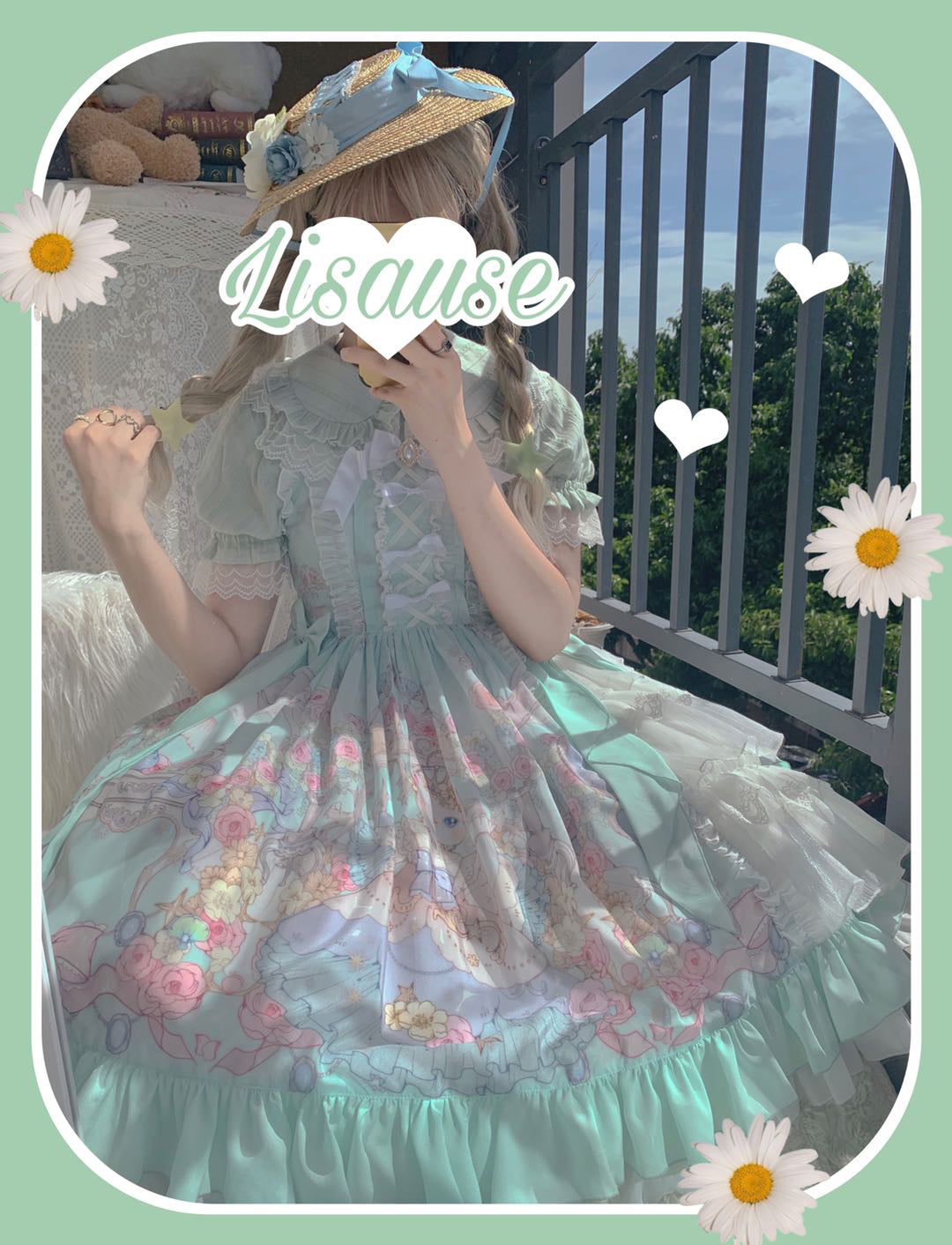 MIST~Sweet Lolita Golilla Short Sleeve Shirt 9912:184406