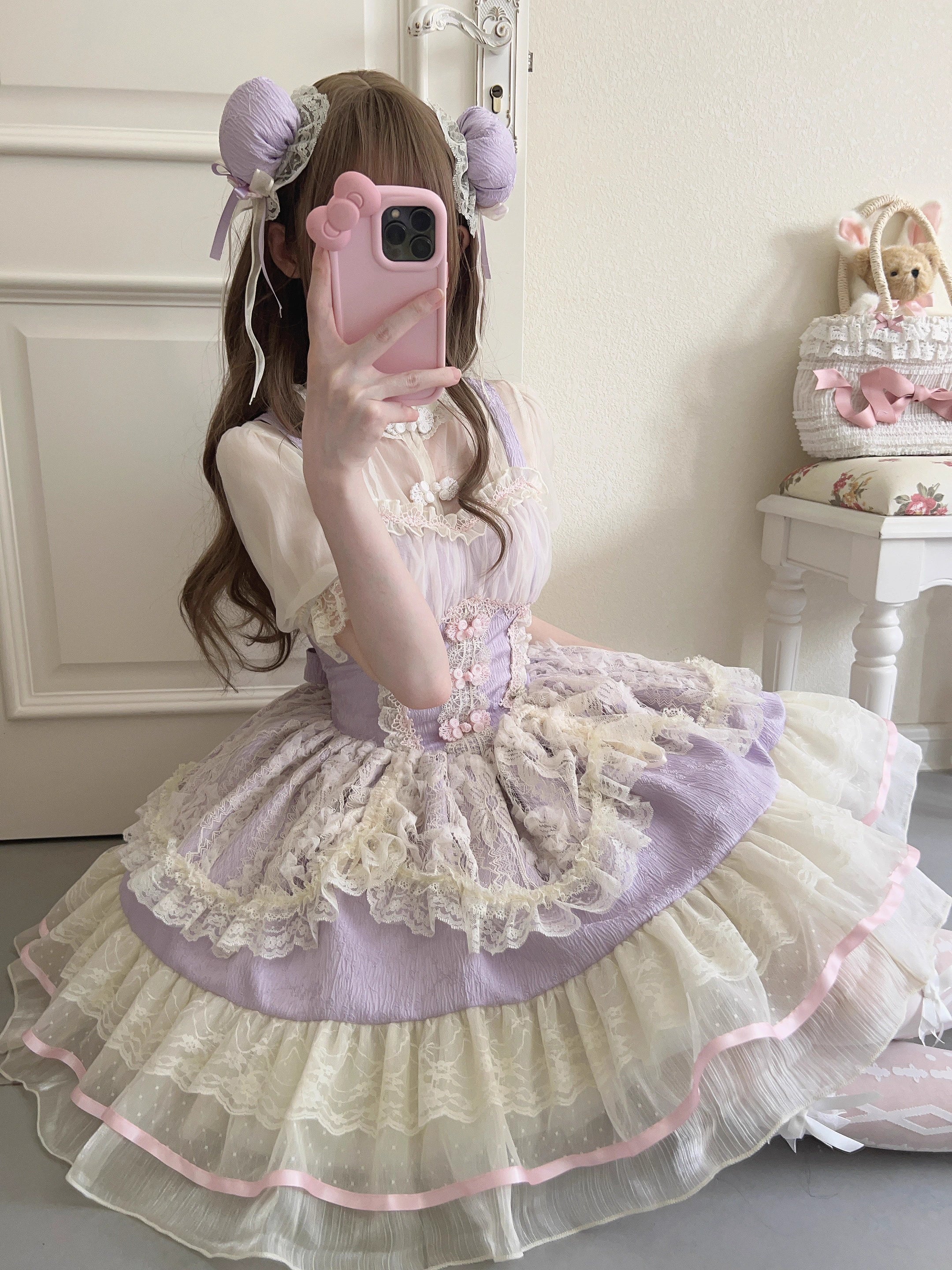 Sugar Girl - Hua Ji Fu Lei - Chinese Style Lolita JSK Dress Ballet Style Innerwear Set
