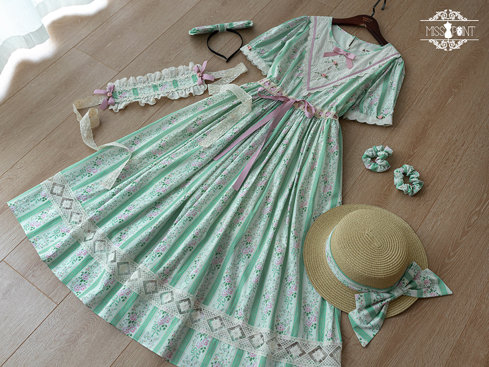 (Buyforme)Miss Point~Happy Summer Elegant Lolita Floral OP Dress 17704:244850