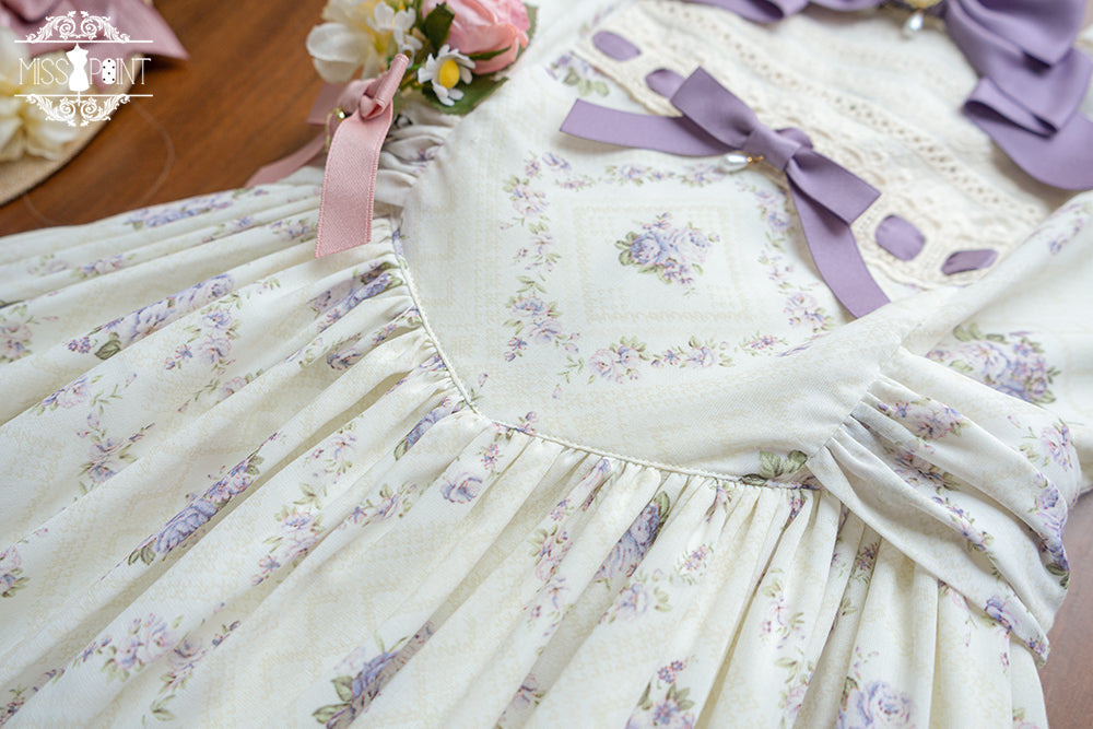 Miss Point~Customized Wood Rose 2.0 Elegant Vintage Jumper Dress 21392:302642