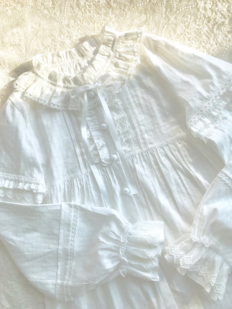 Yilia - Elegant Cotton Long-Sleeved Shirt