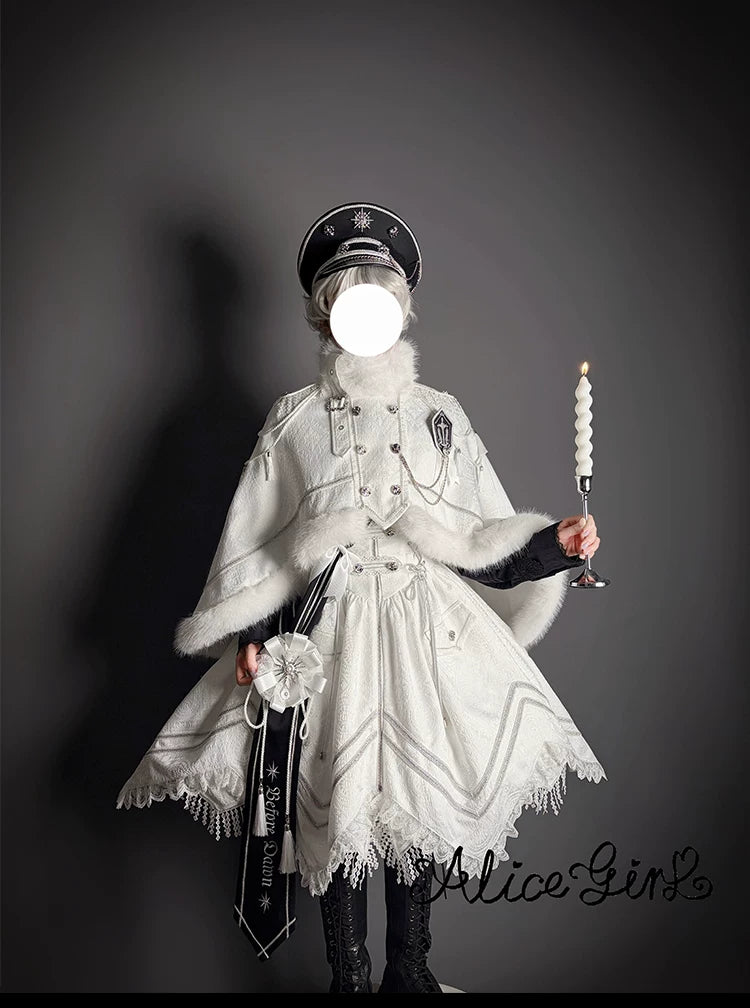 Dawnbreaker - Military Lolita JSK, Diamond Shaped Hemline 44643:816807