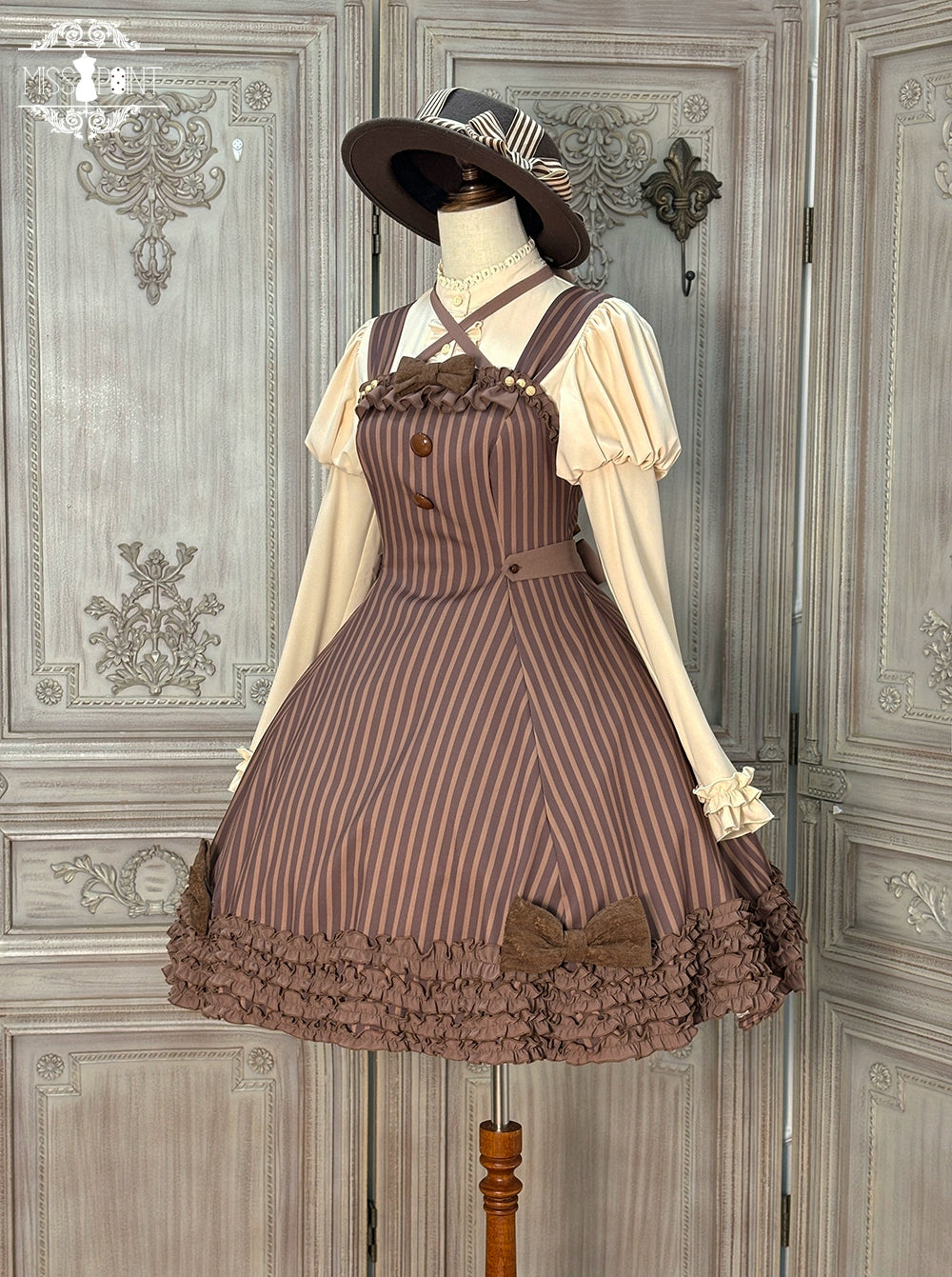 Miss Point - Classic Lolita JSK Customized Stripe Lolita Dress 40842:681060