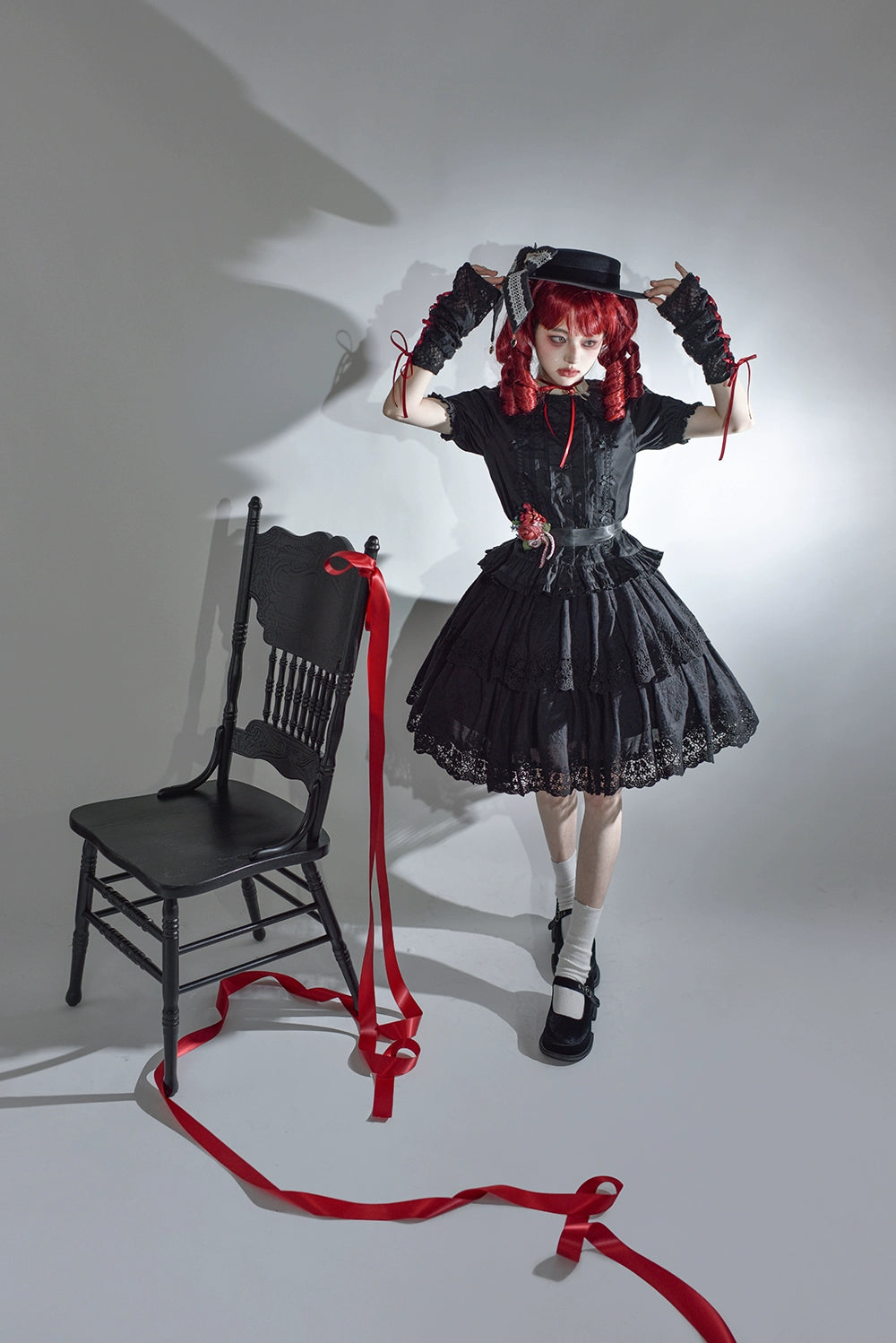 Miss Point - Forest Waltz - Classic Lolita Blouse & Multi-Tiered Ruffles SK 44233:800020