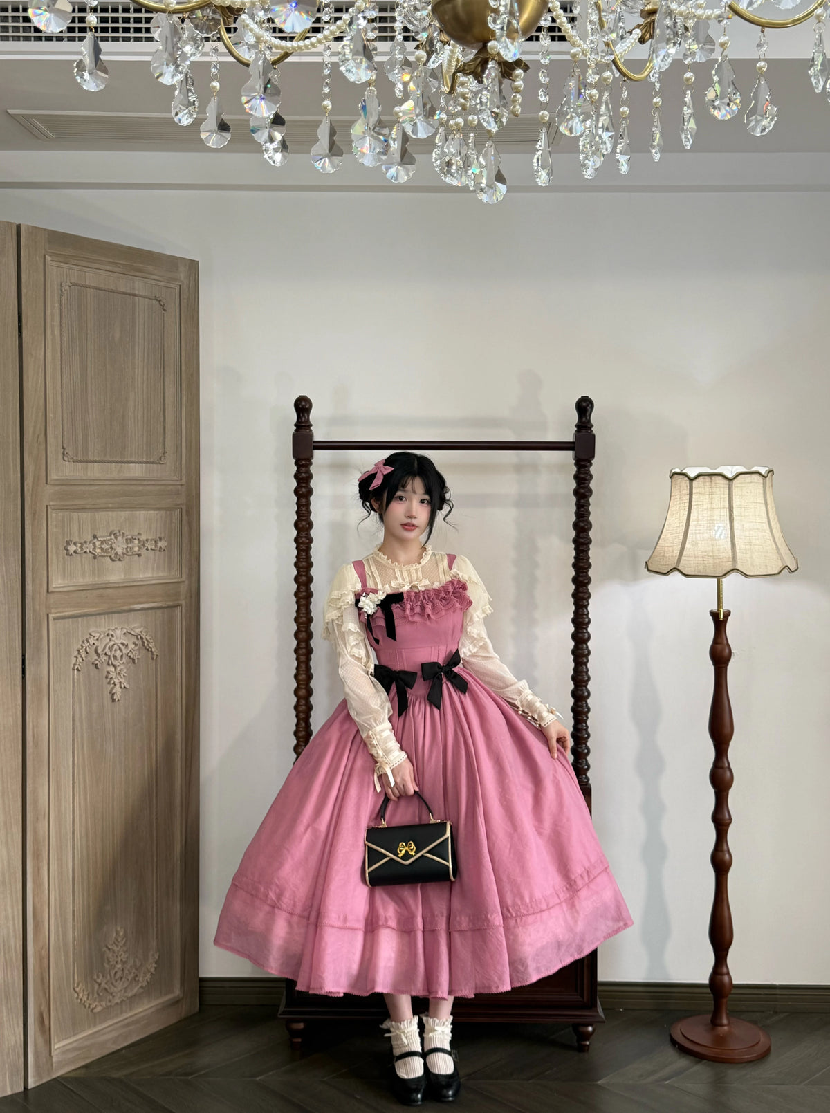 Kiss of Nyx 2.0 - Plus Size Classic Lolita Solid JSK Dress, Boned Waist 45947:869480