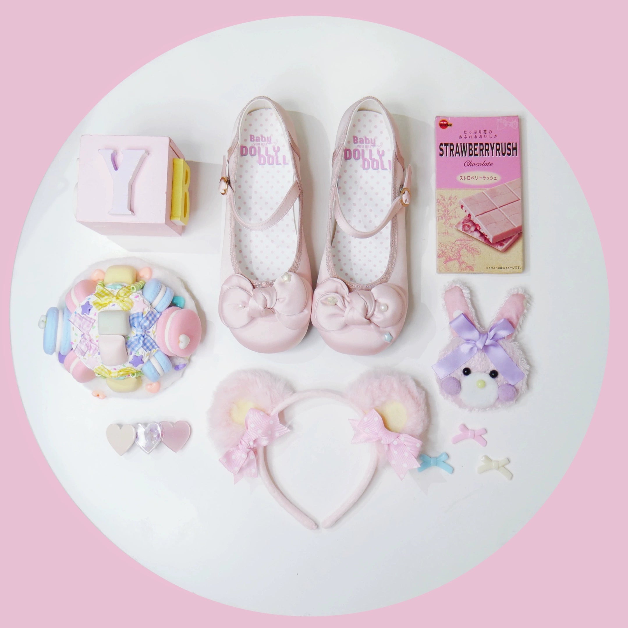 Dolly Doll~Little Fat Ding~Sweet Lolita Shoes Low Heel Round-toe Shoes 37184:582728