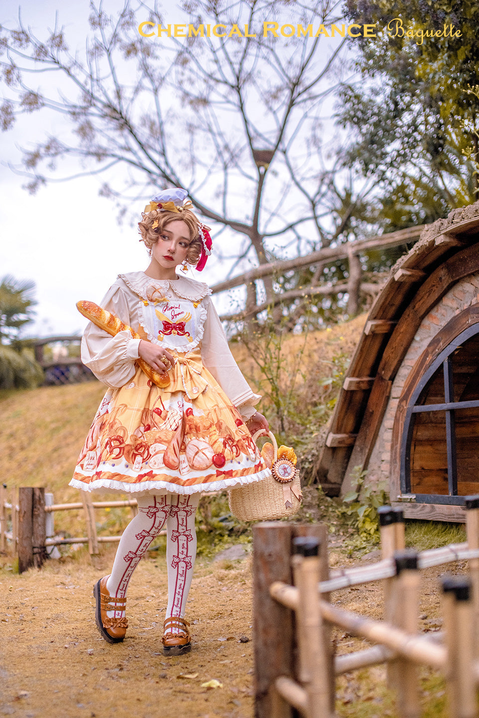 Chemical Romance - Bread New Out of the Oven - Elegant Lolita Salopette Dress yellow S