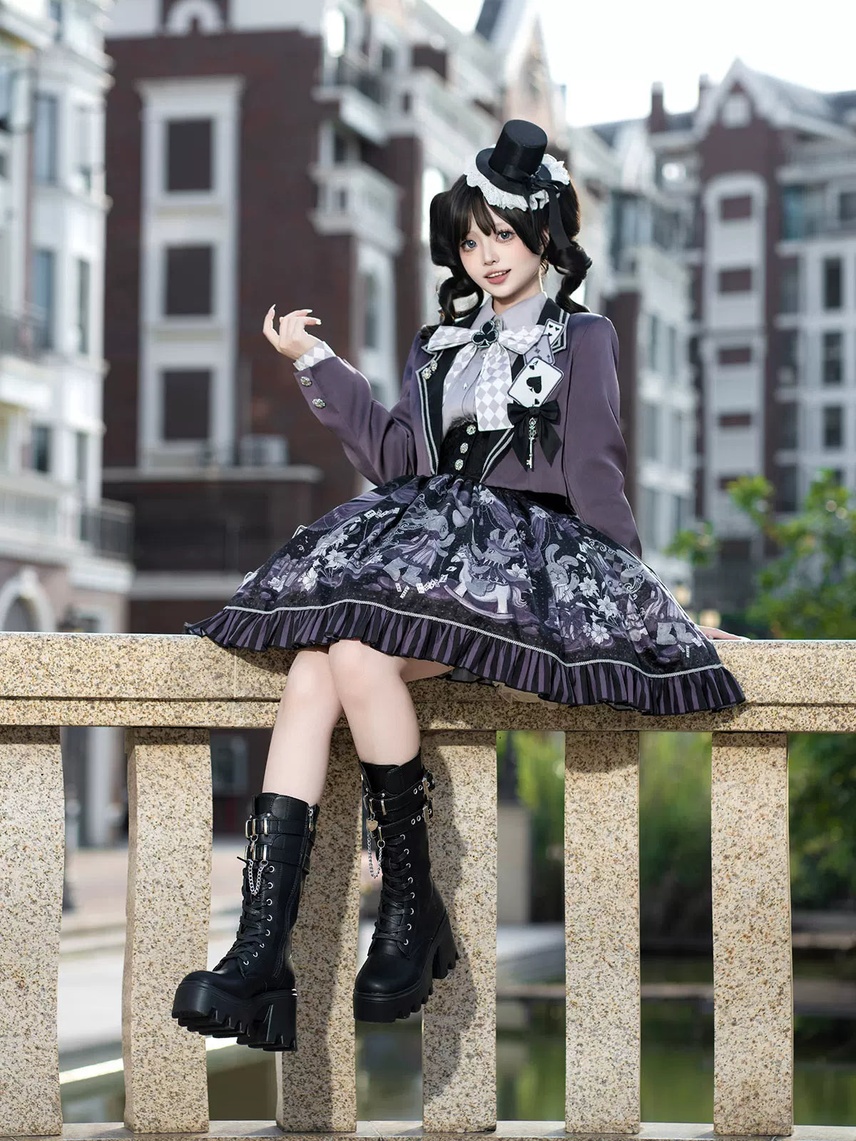 Magic Troupe - Gothic Lolita Outfit, Bunny Printed Skirt 44531:811888