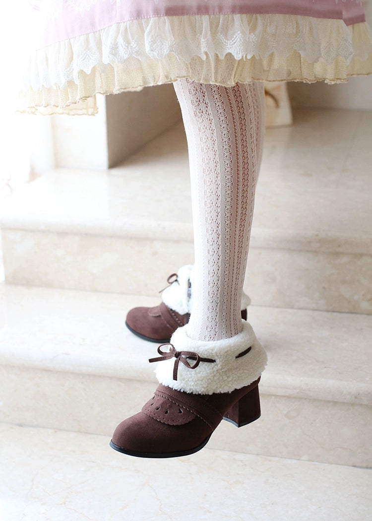 Spring Day Lolita - Sweet Lolita Women's Ankle Boots Multicolors