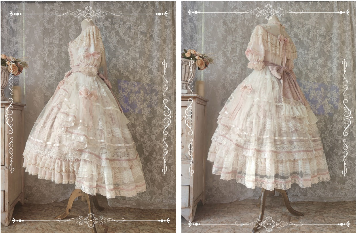 Garden Cat~Sunset Realm Lolita Bride Gorgeous OP FS 15208:197970