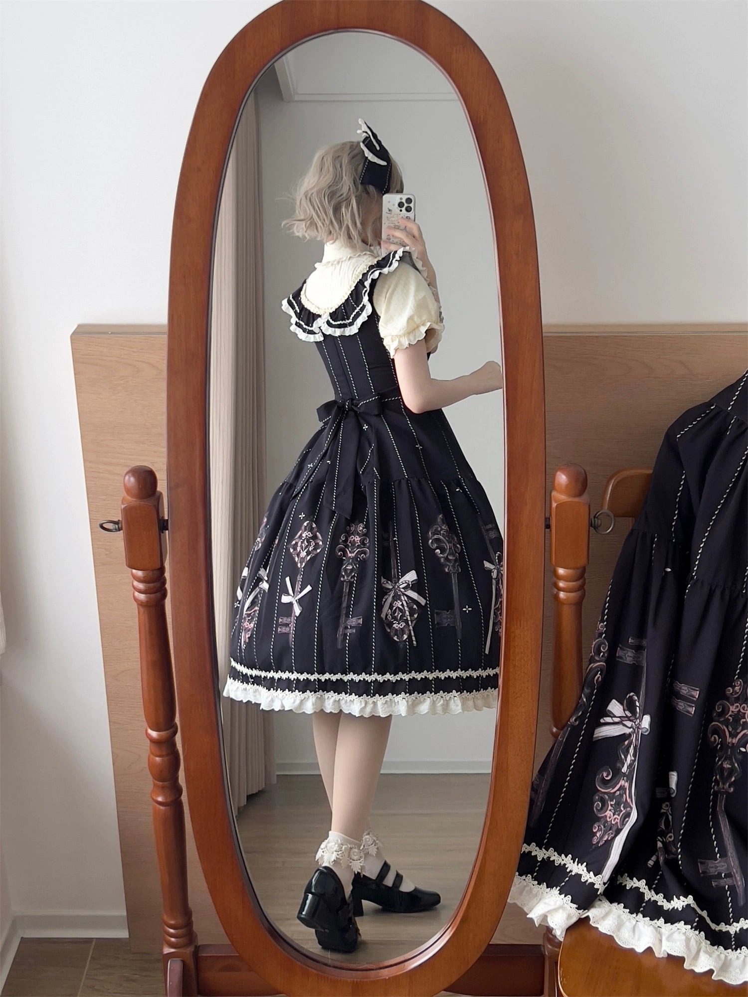 Uncle's Workshop - Secret Key - Classic Lolita Dress Suit, Key Print 43925:790973