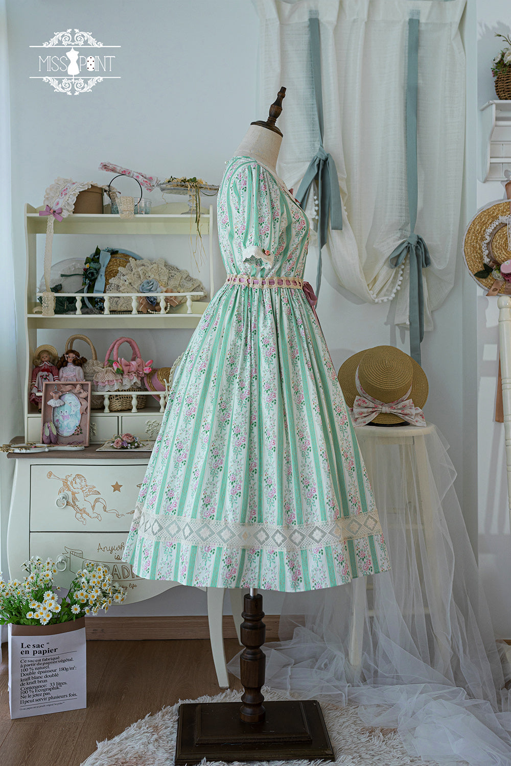 (Buyforme)Miss Point~Happy Summer Elegant Lolita Floral OP Dress