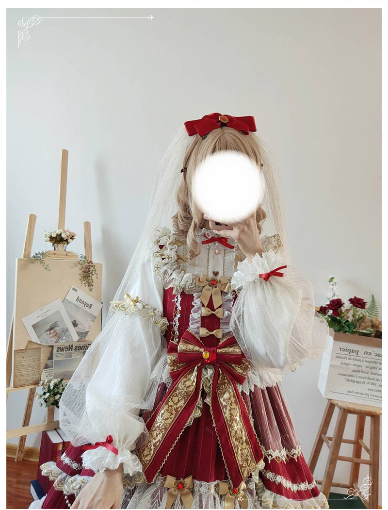 Puppet Night~Elegant Lolita Flounce Hemline Princess Dress Multicolors 19178:270368