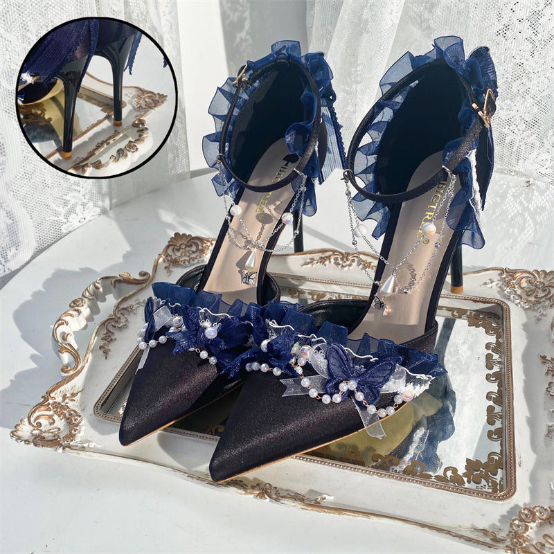 Ximeng Lolita - Deep Sea Hospital - Plus Size Wedding Lolita Bridal Shoes Customized Heels