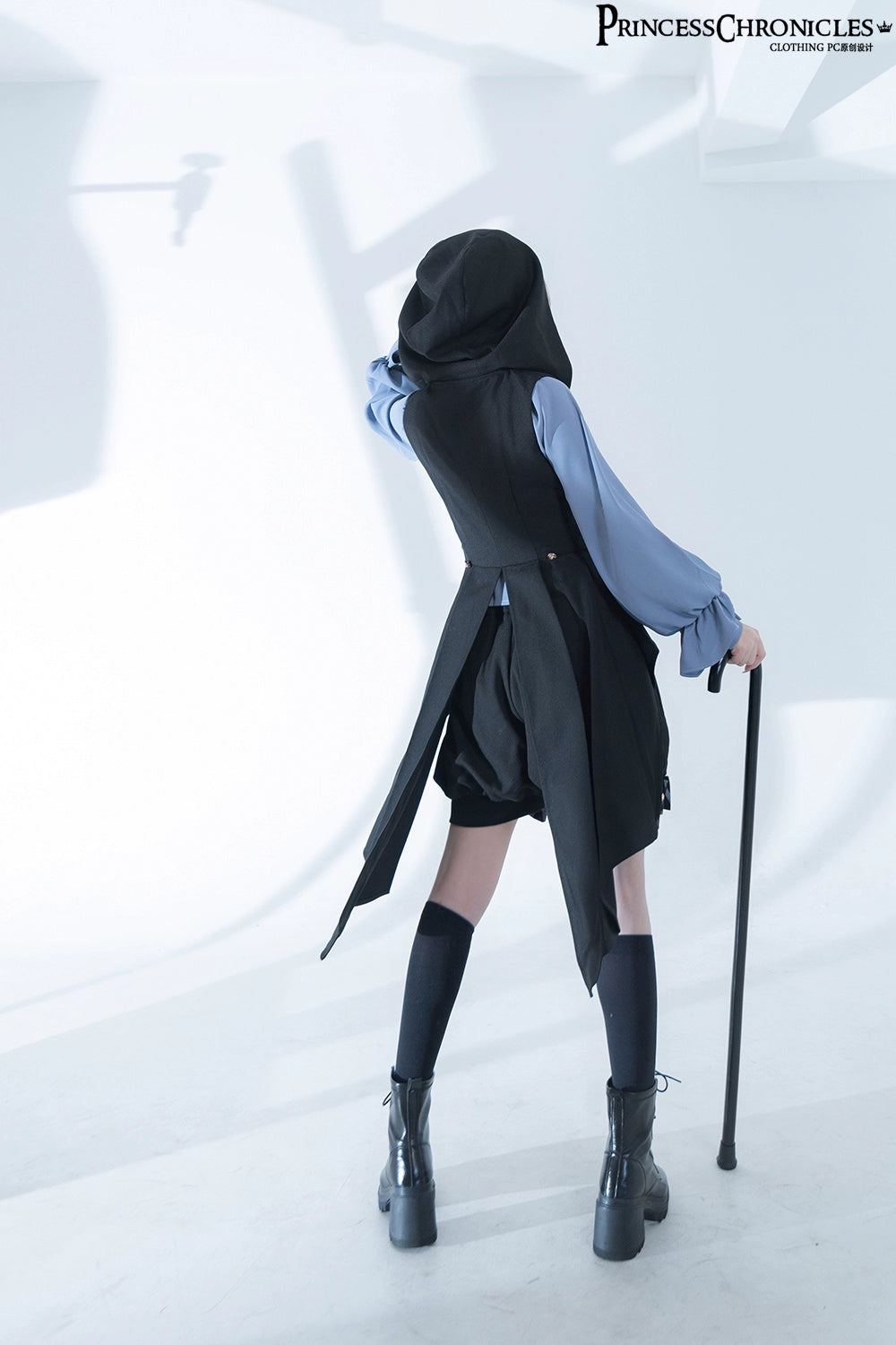 Princess Chronicles - Narrative Rule - Ouji Lolita Prince Shorts Set Long Vest