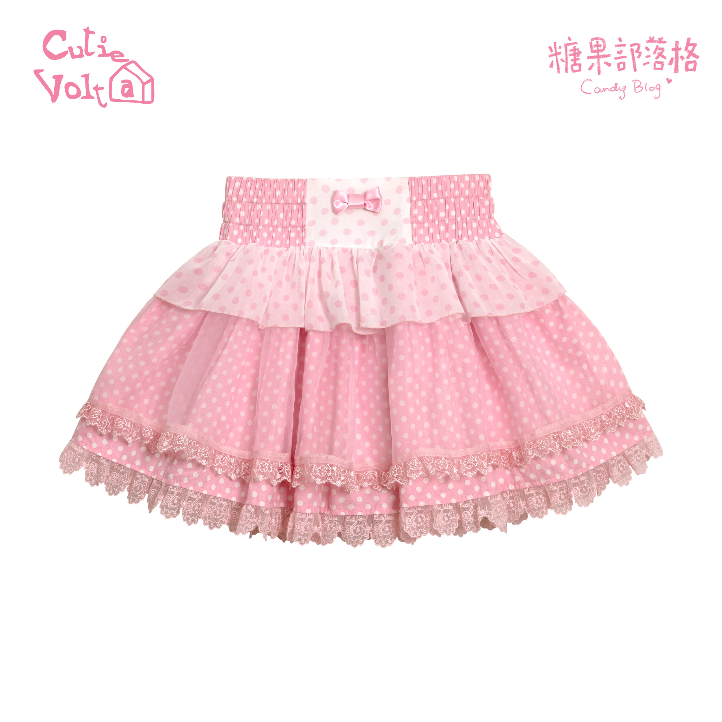 Candy Cottage - Old School Lolita Polka Dot Dress & Top Skirt Set (L M S / Pre-order) 45522:851821