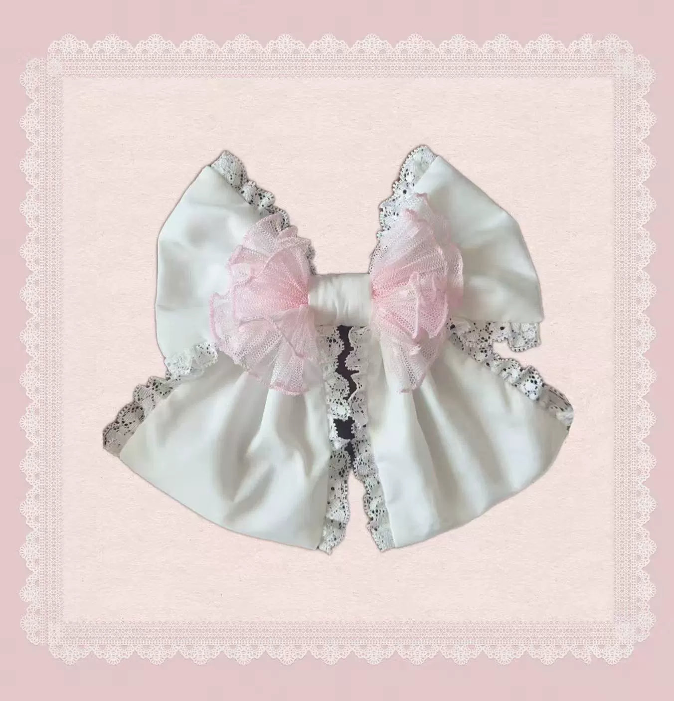 TaTaTa Lolita - Pearl Princess - Old School Lolita Jumper Dress Outfit, Petal Hem (L M S) 44056:793683