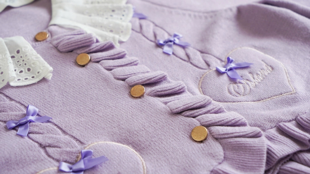 (BFM)Dark Star Island~Sugar Frost~Sweet Lolita Cardigan Knit Embroidered Sweater